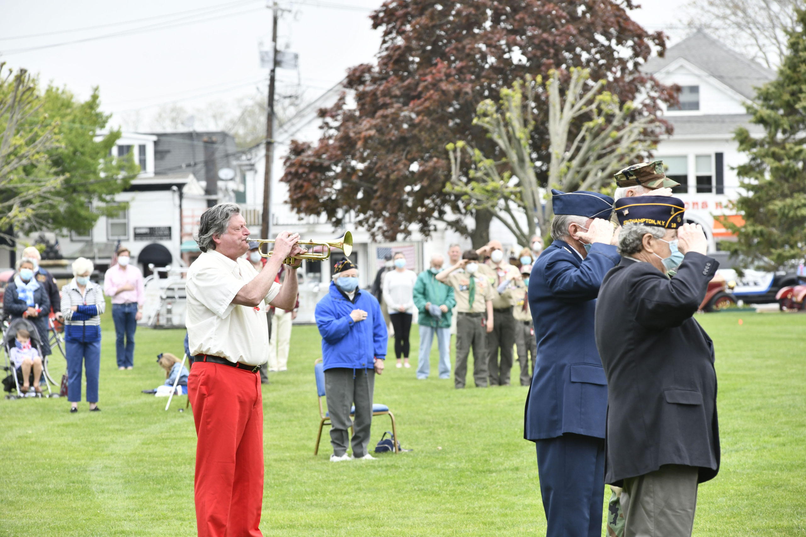 Memorial Day observances in Agawam Park in Southampton Village on Monday.