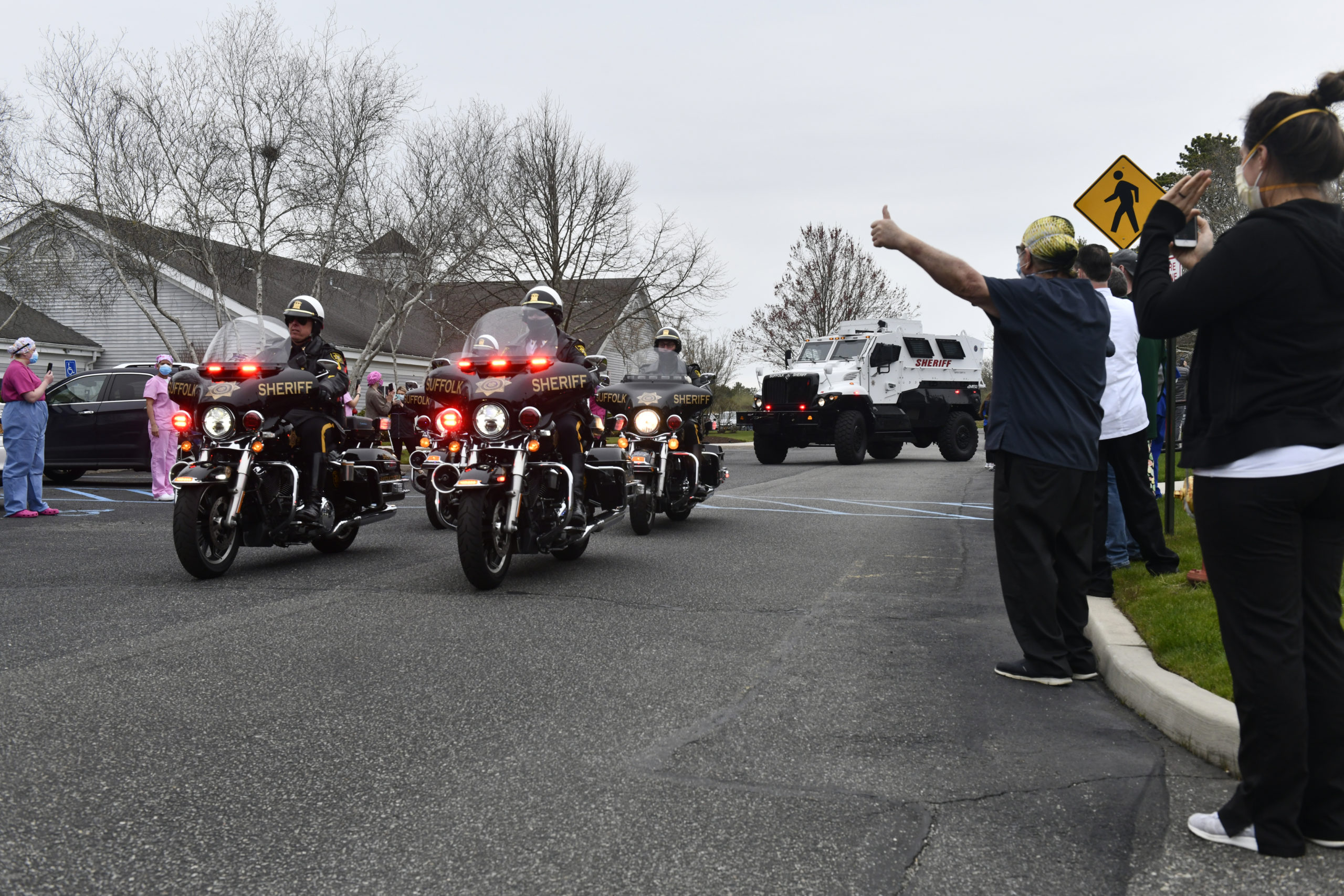 The Suffolk County Sheriff’s office held “Thank You Parade” at The Villa At Westhampton on Wednesday, April 29.