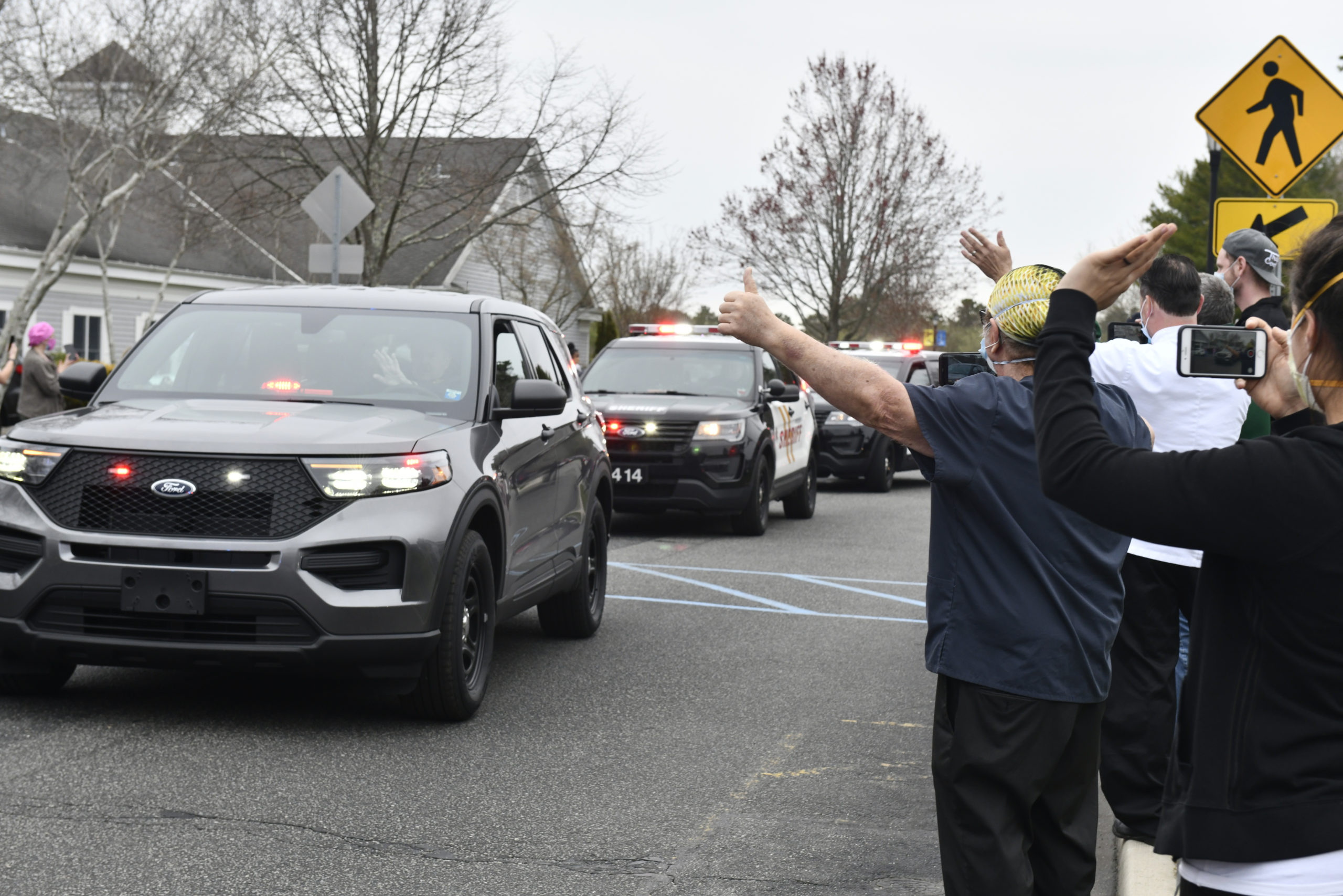 The Suffolk County Sheriff’s office held “Thank You Parade” at The Villa At Westhampton on Wednesday, April 29.