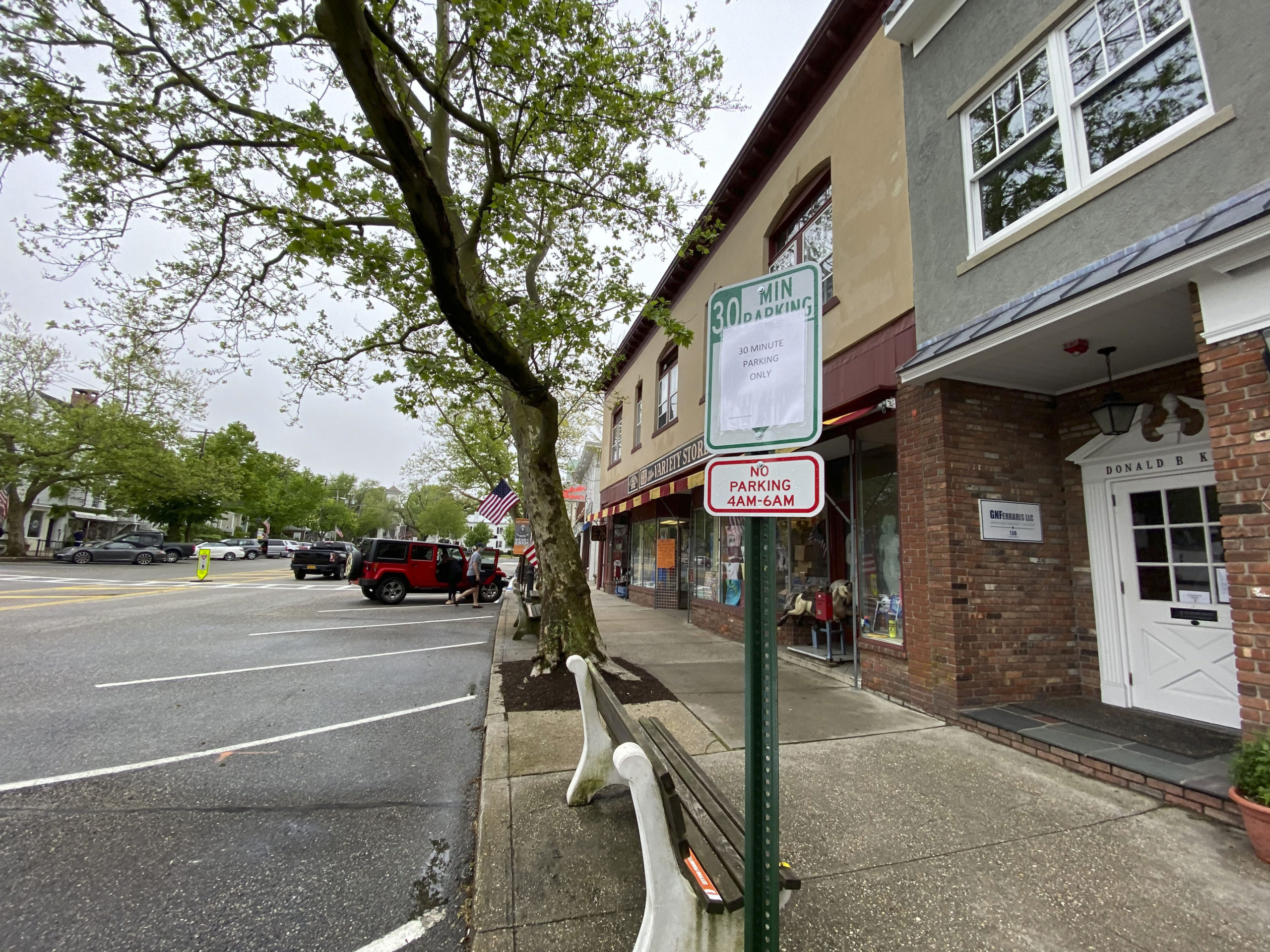 Sag Harbor Village Mayor Kathleen Mulcahy signed an executive order Friday limiting parking on Main Street to 30 minutes for the duration of Memorial Day weekend in order to promote social distancing in the village.    DANA SHAW