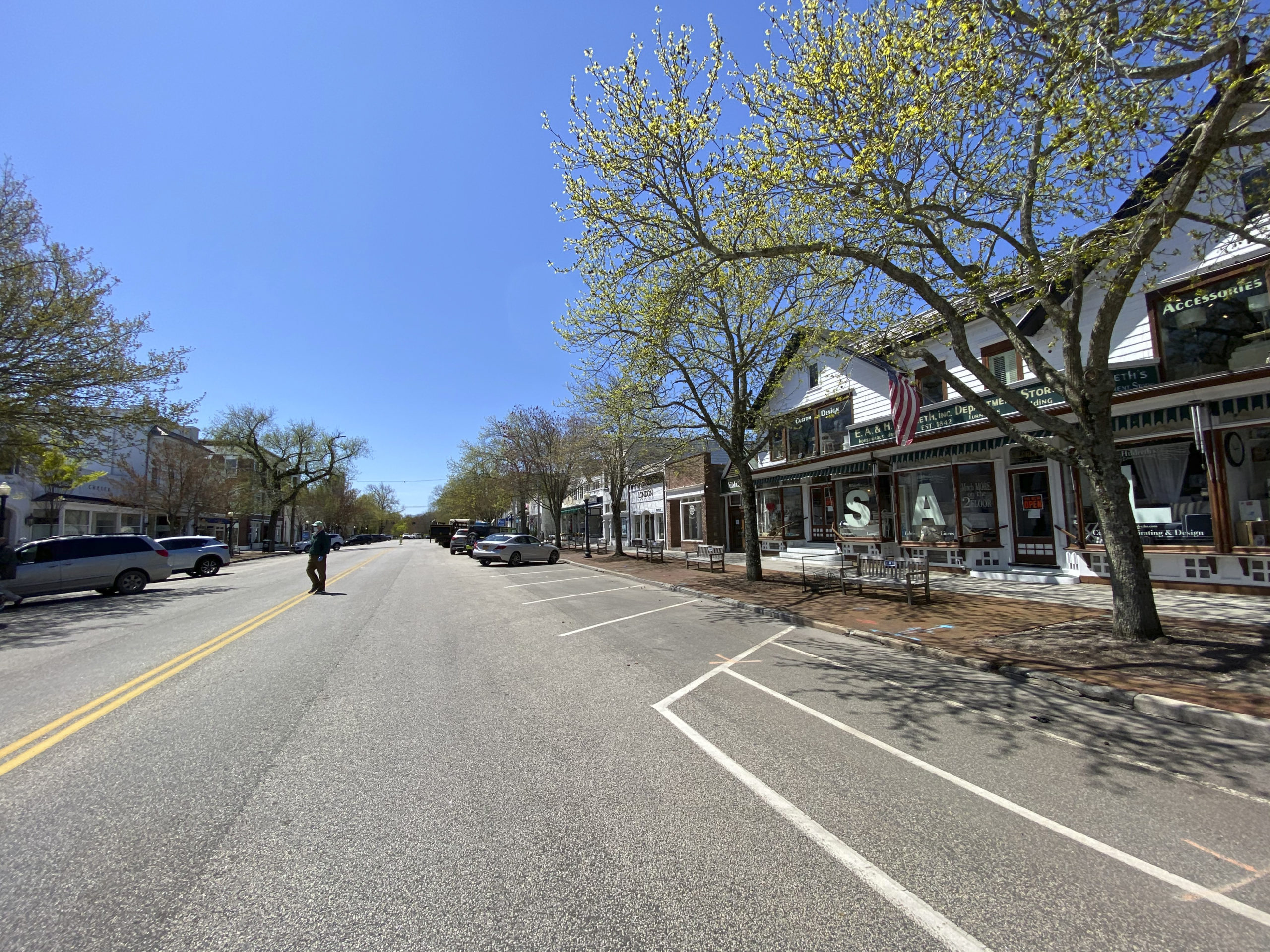 Main Street in Southampton Village.  DANA SHAW