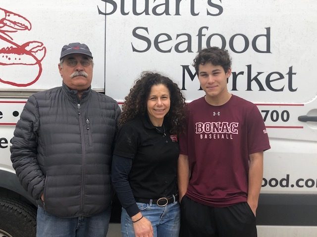Bruce and Charlotte Sasso with son, Dante.