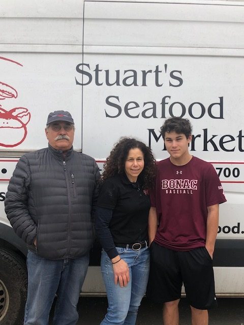 Bruce and Charlotte Sasso with son, Dante.