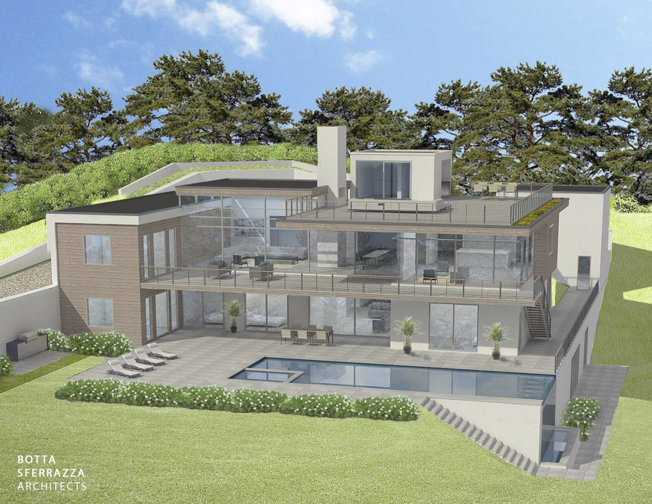 An architect's rendering of 96 Day Lily Lane
