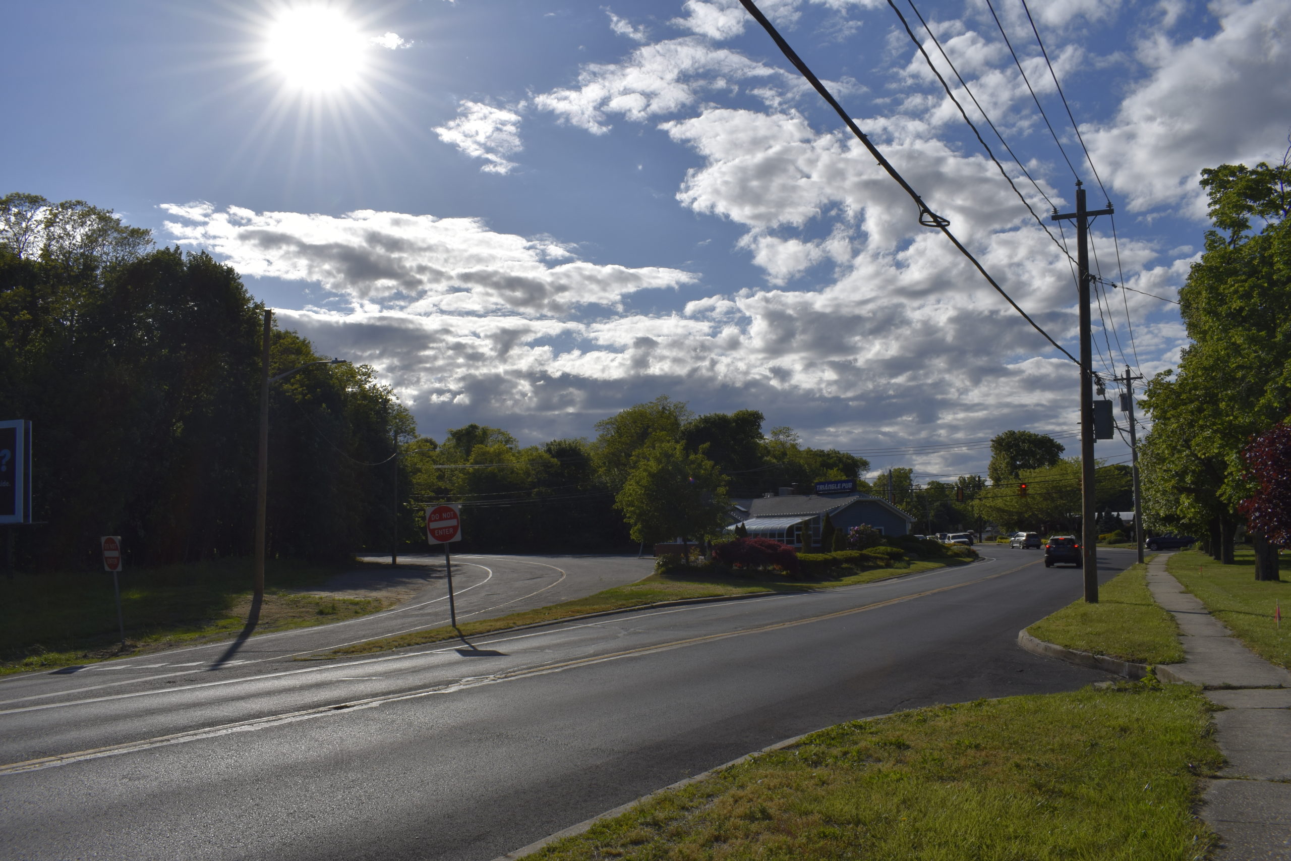 Steel poles on Eastport Manor Road in Eastport have been removed and the transmission lines their held have been undergrounded.