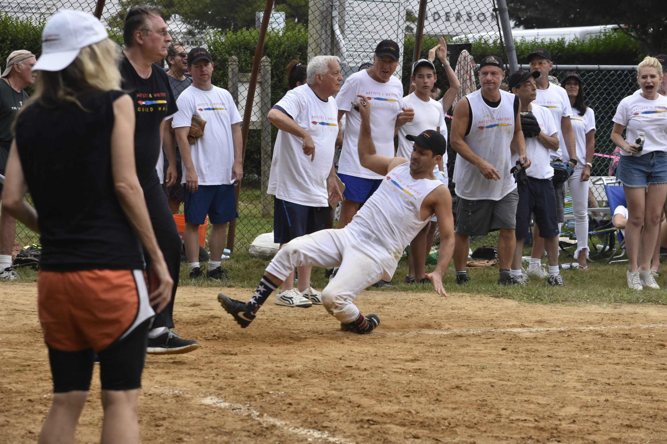 The 2019 Artists and Writers Charity Softball Game.  PRESS FILE