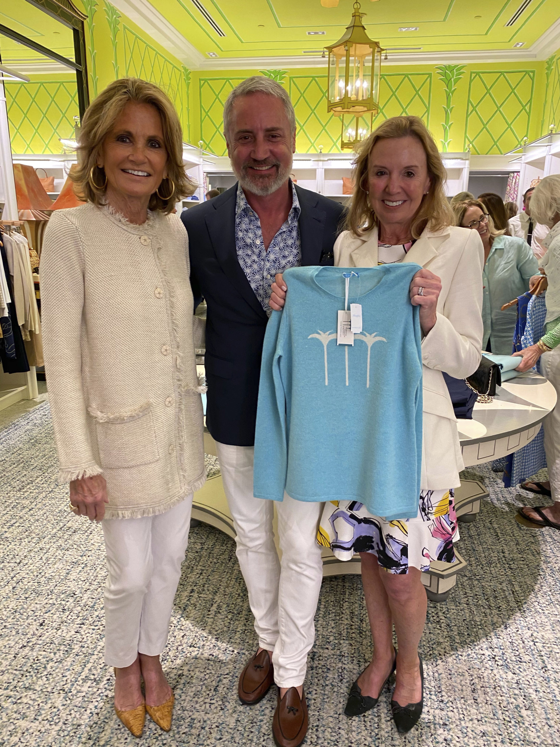 Grace Meigher, Jack Lynch and Susan Cowie at the J. McLaughlin store event.