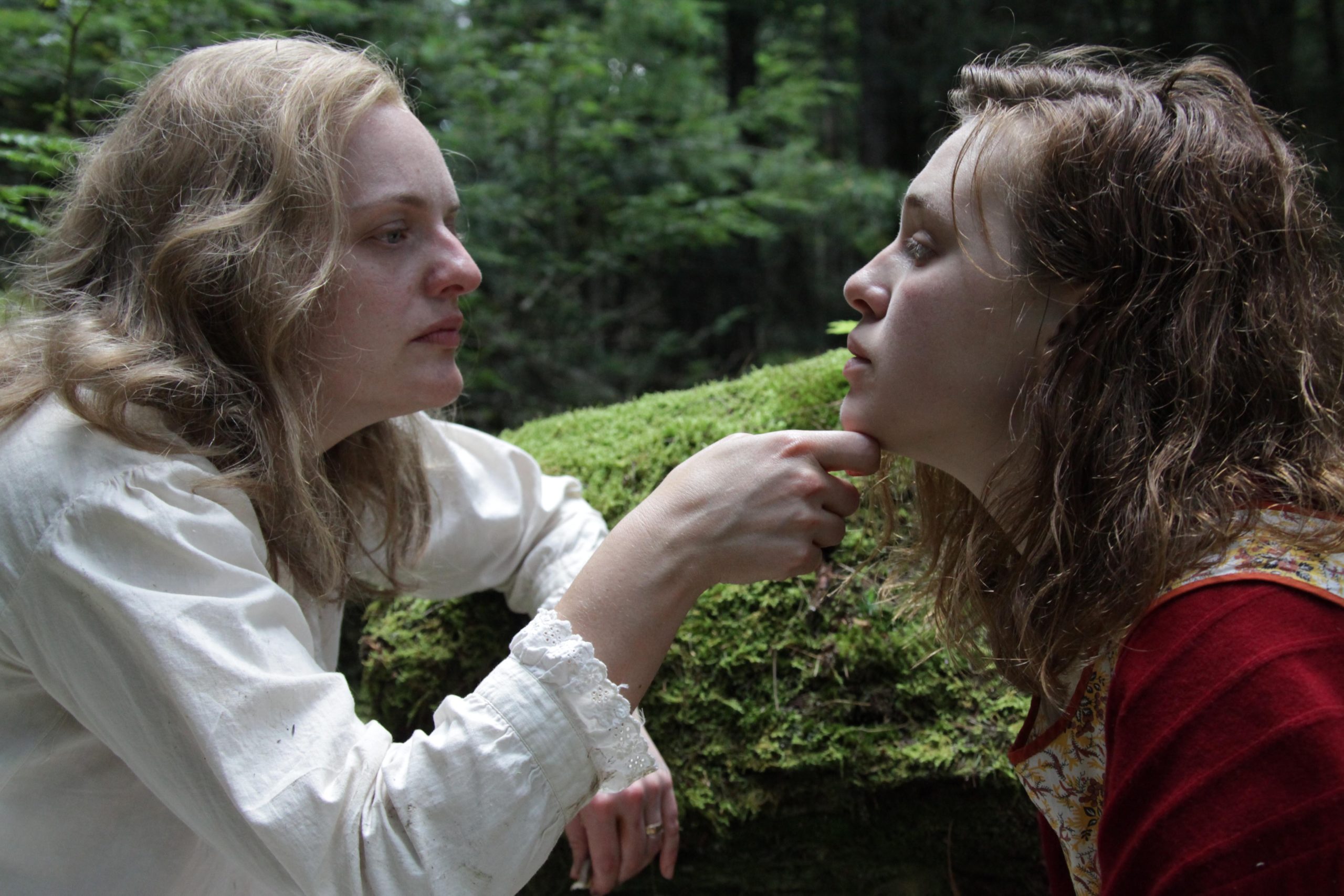 Elisabeth Moss, left, and Odessa Young in 