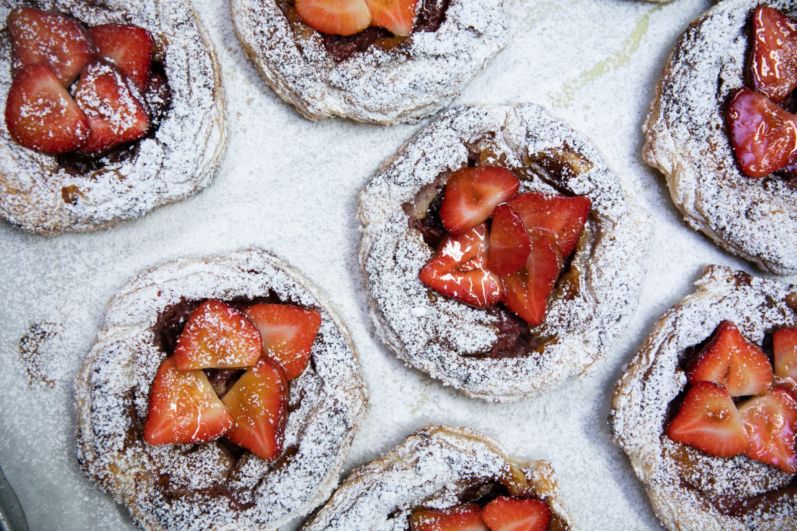 Strawberry Almond Galettes.