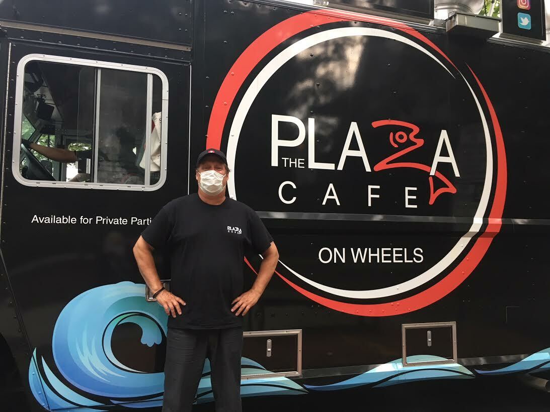 Doug Gulija brought his food truck to the corner of Jobs and Main.  KITTY MERRILL