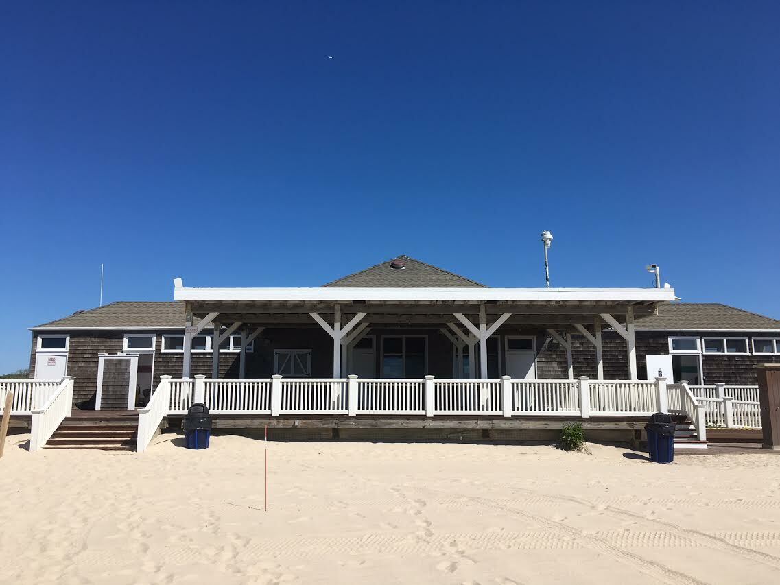 Village officials are mulling the notion of allowing beer and wine for sale at the concession at Cooper's Beach in Southampton.  KITTY MERRILL