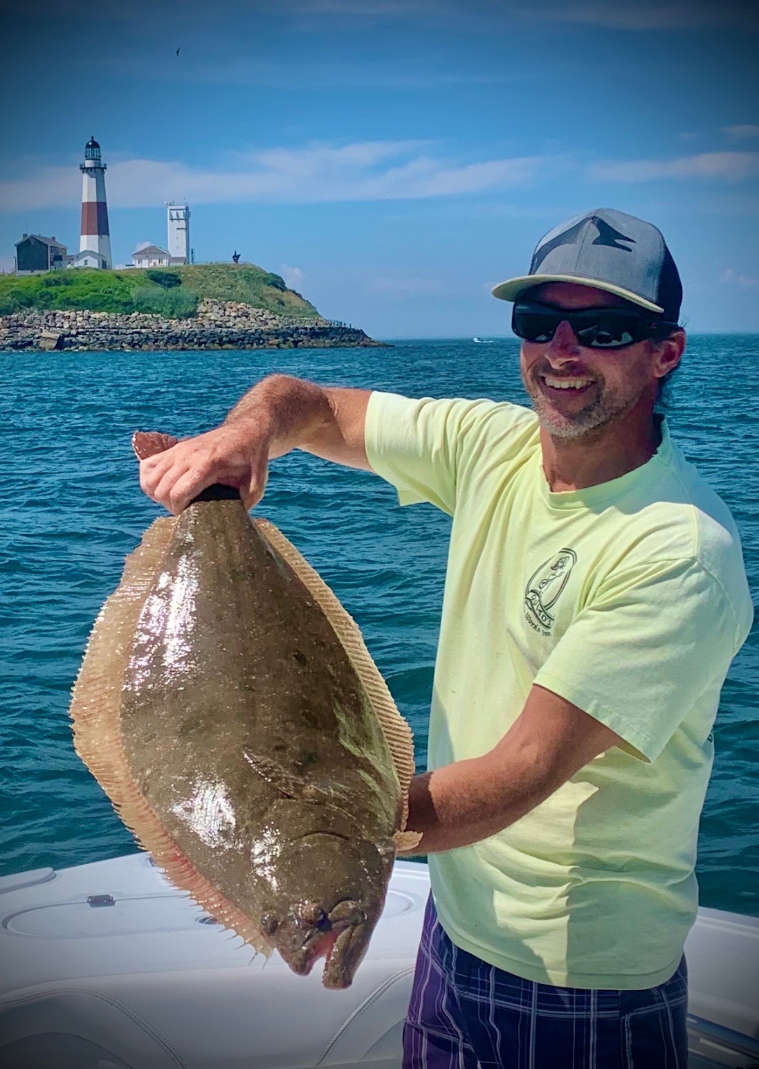 This big fluke caught by Shawn Deuel at a secret location weighed in just shy of 10 pounds back at the dock. 