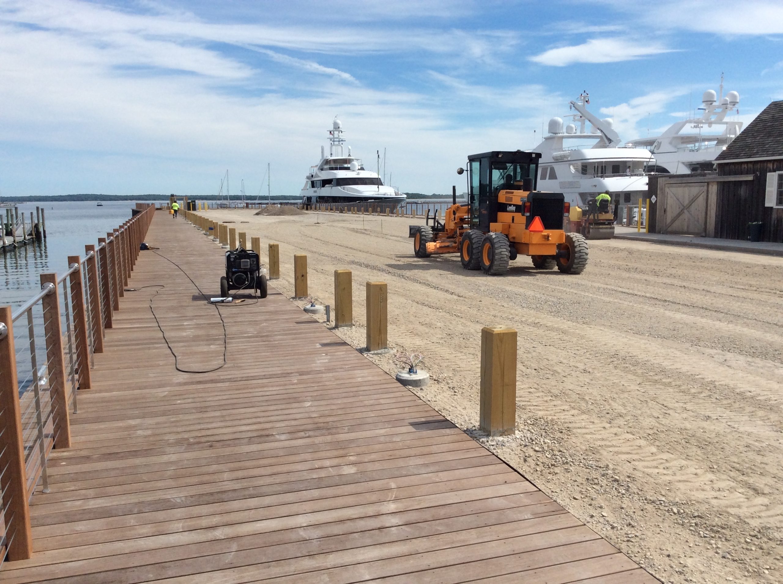 The walk on Long Wharf.