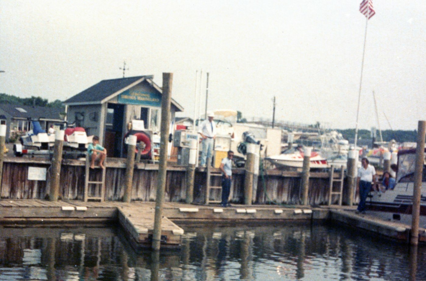 1988_ Dave Strong at the Mattituck Bay Marina