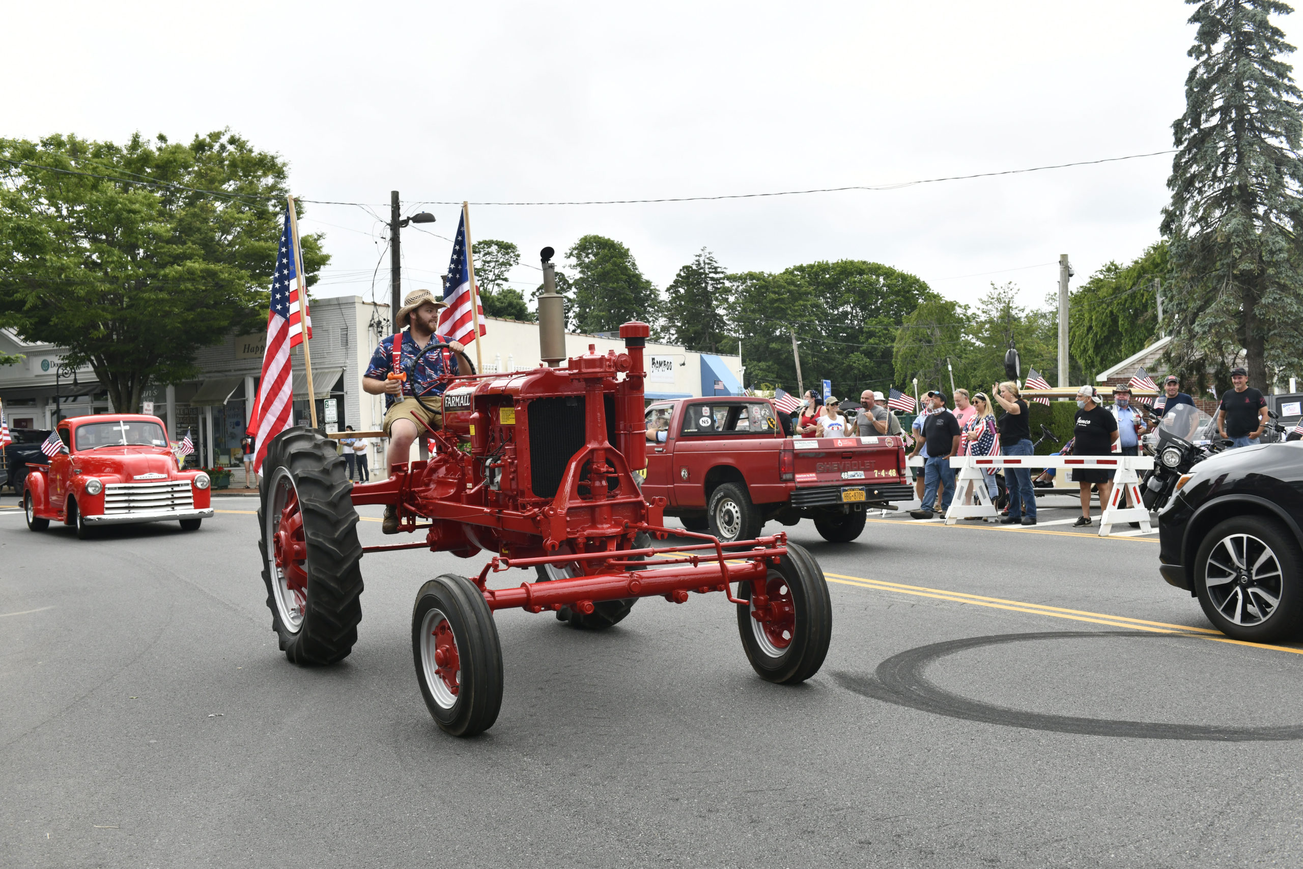 The parade in Southampton Village on Saturday morning.