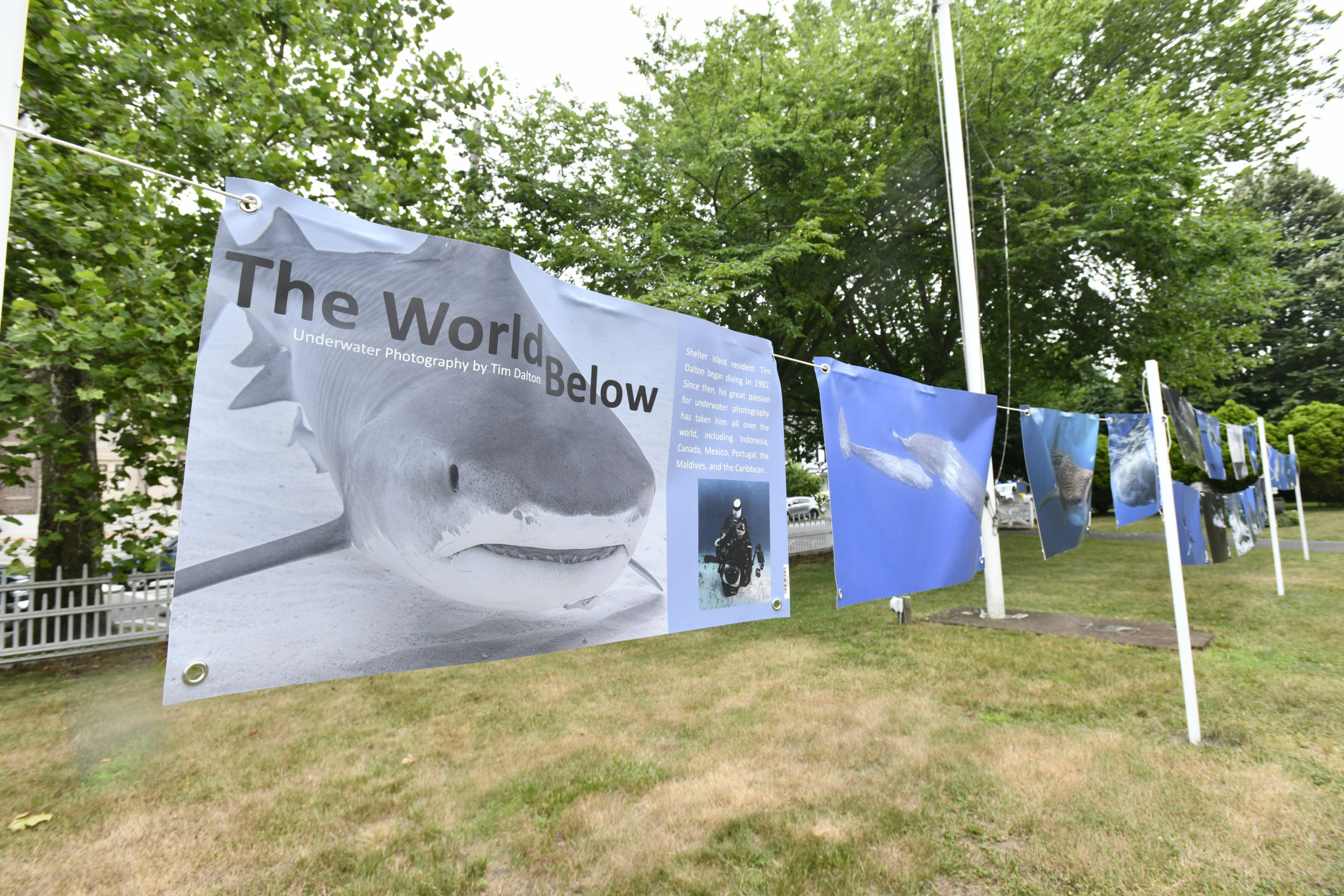 The Sag Harbor Whaling Museum opened its season with a selection of outdoor exhibitions on July 9.  DANA SHAW