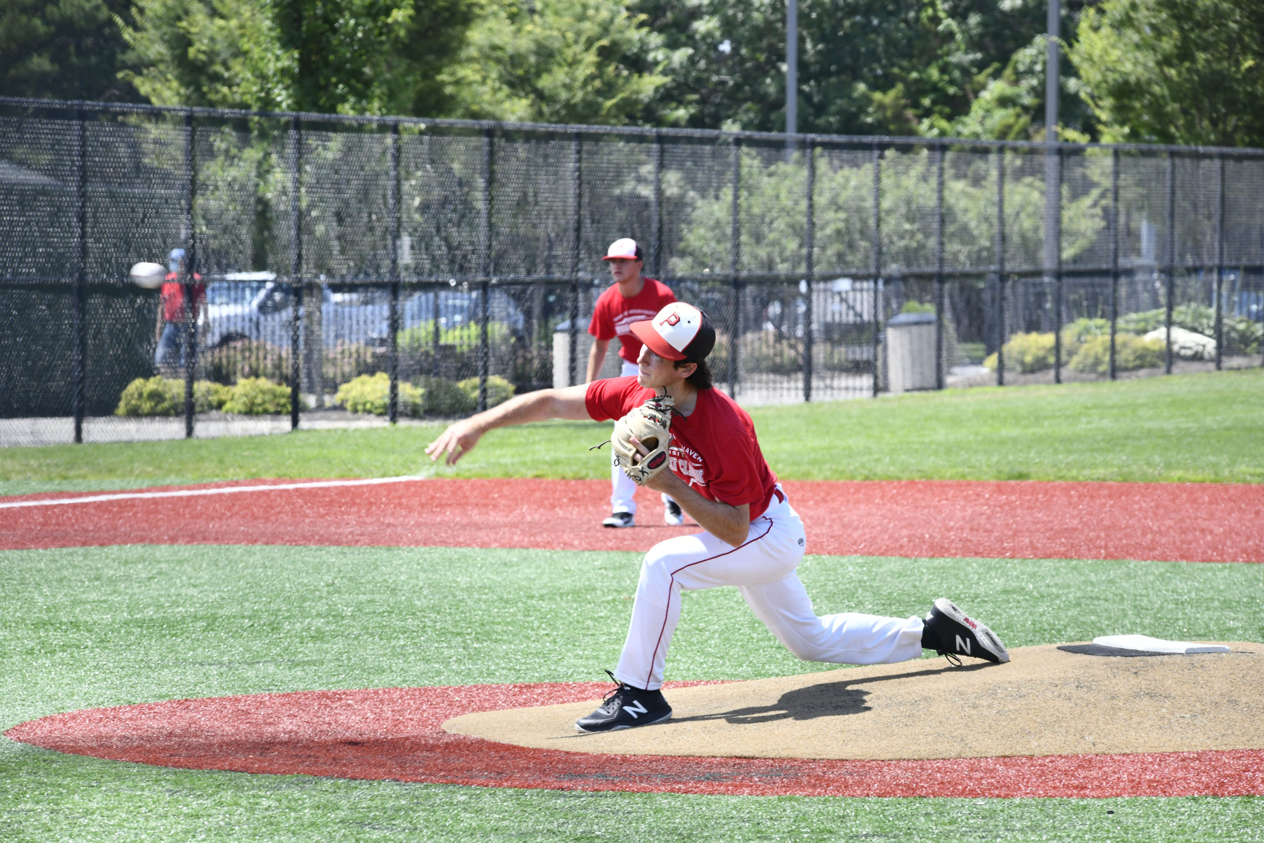 The Southampton and Pierson High School baseball teams faced off against each other in Moriches on Monday. DANA SHAW