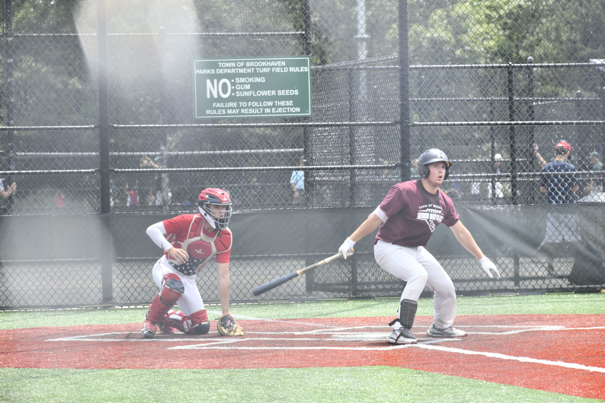 The Southampton and Pierson High School baseball teams faced off against each other in Moriches on Monday. DANA SHAW