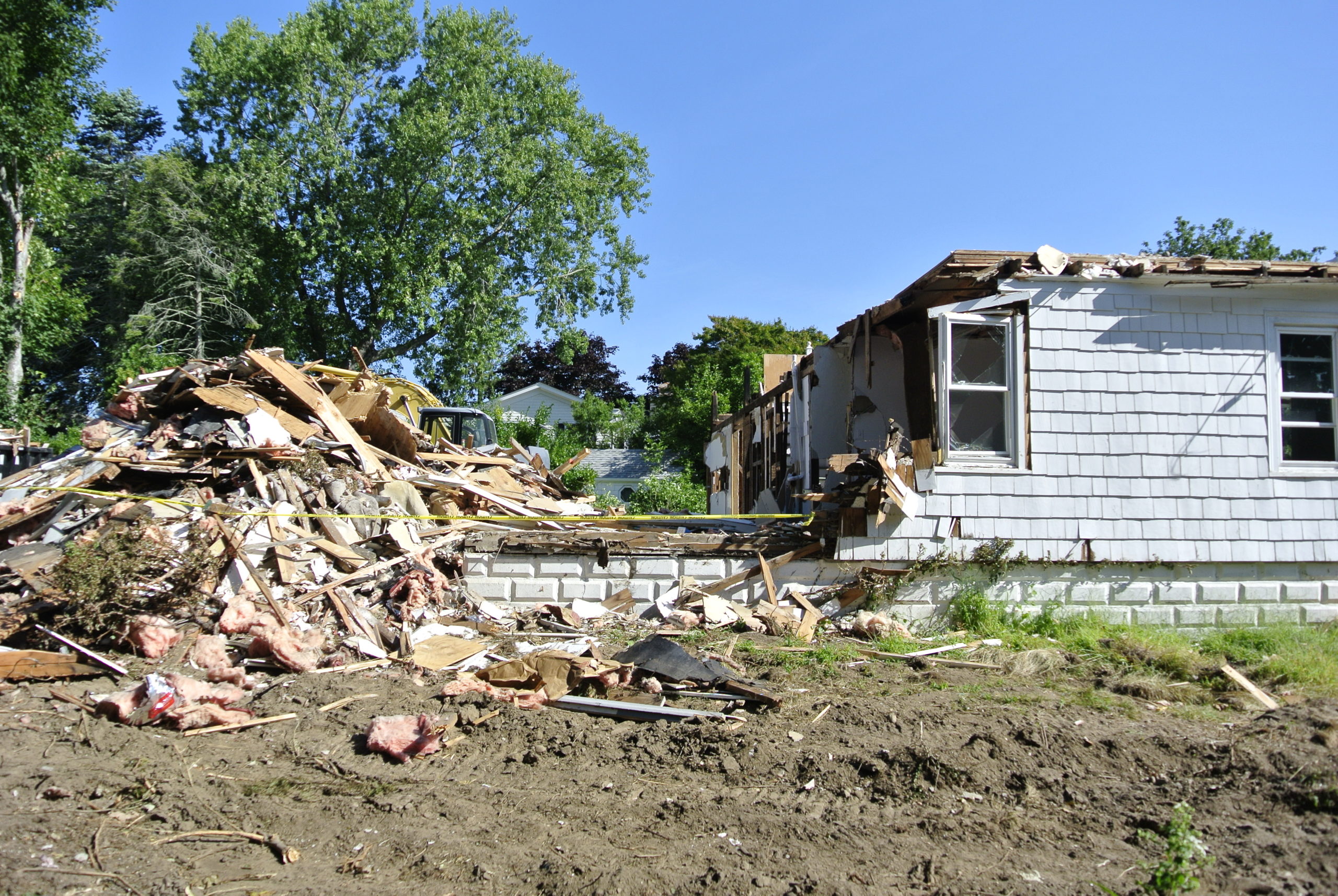 The Concer house demolition.  PRESS FILE