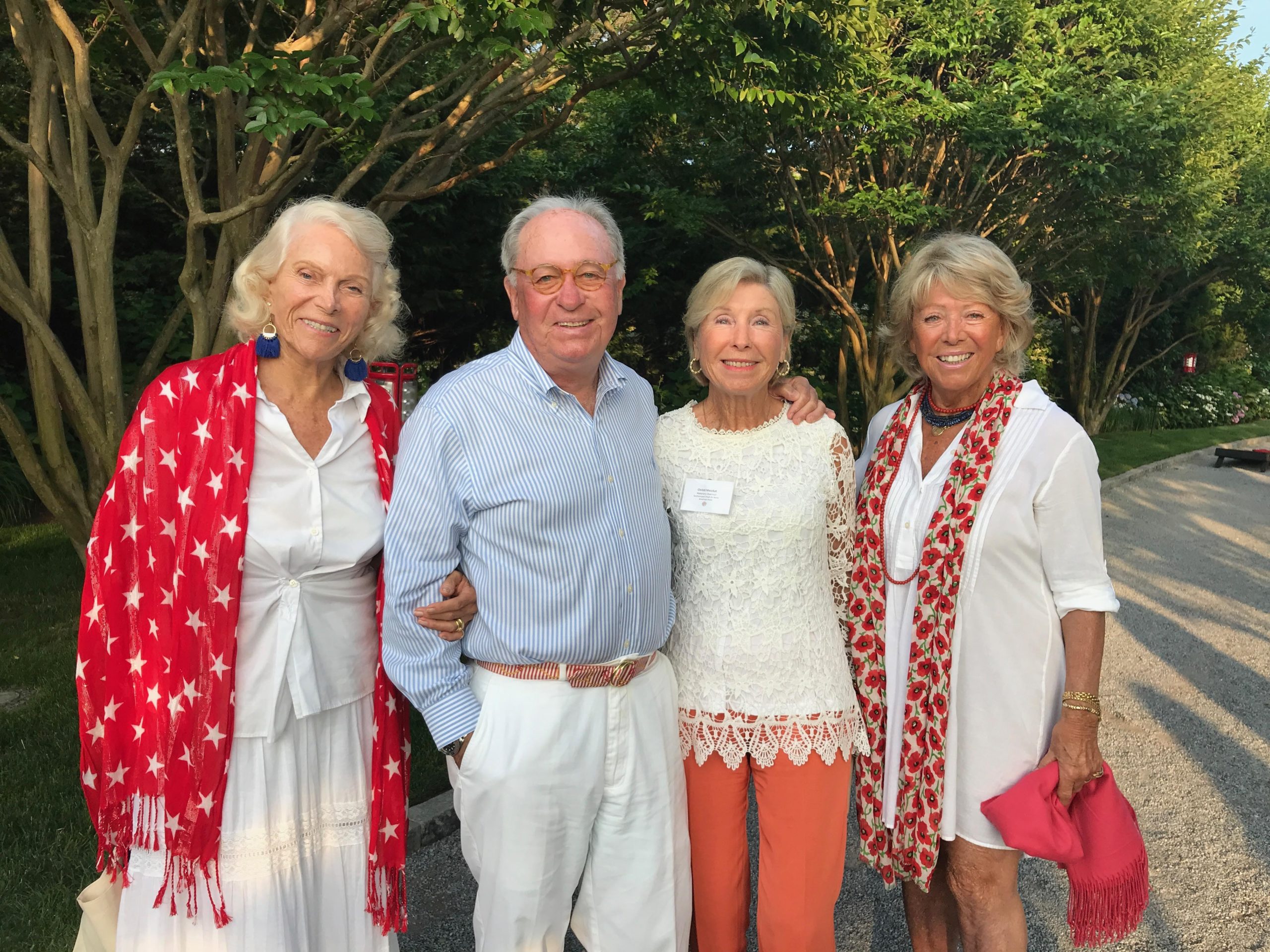 Hildegard Jones, Kenny and Christl Meszkat and Traudl Geraghty at the 2019 American Picnic.