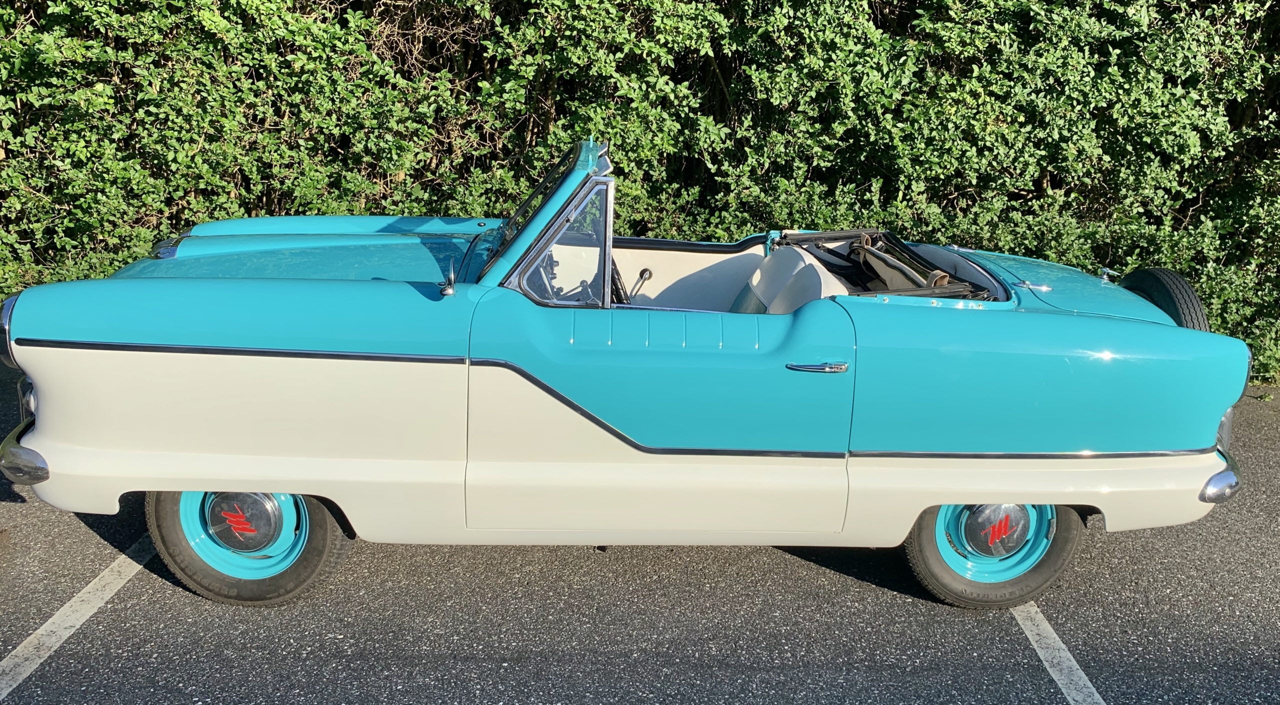 This Nash Metropolitan owned by by Lyle Greenfield will be auctioned off to benefit the Amagansett Village Improvement Society.