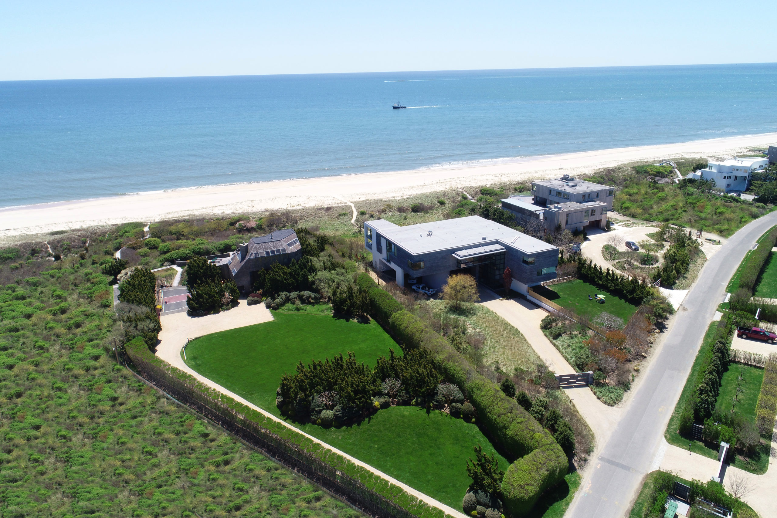 9. 113 Mid Ocean Drive, Bridgehampton $20,000,000 (House on the left with basketball court.)