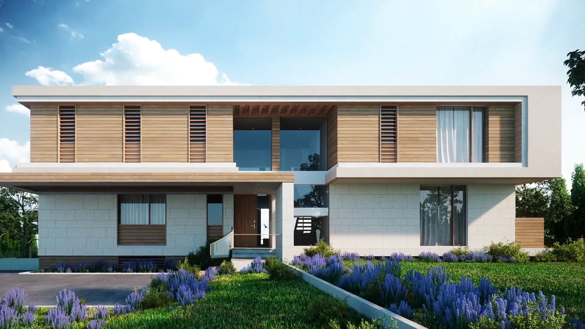 Rendering of 25 Potato Road, Sagaponack.