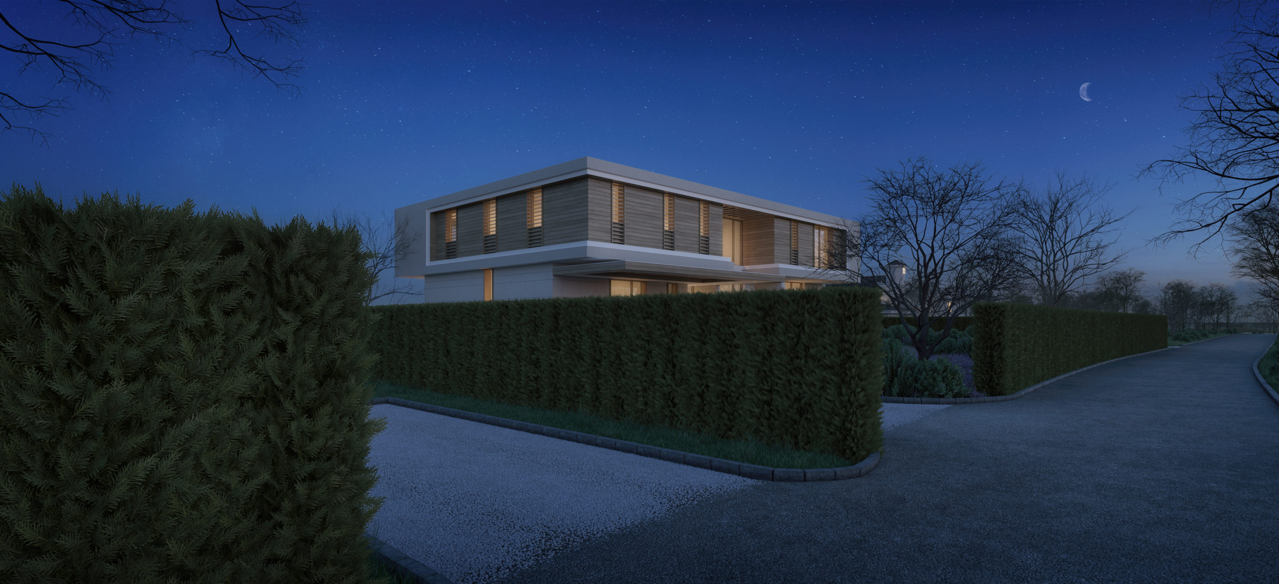 Rendering of 25 Potato Road, Sagaponack.