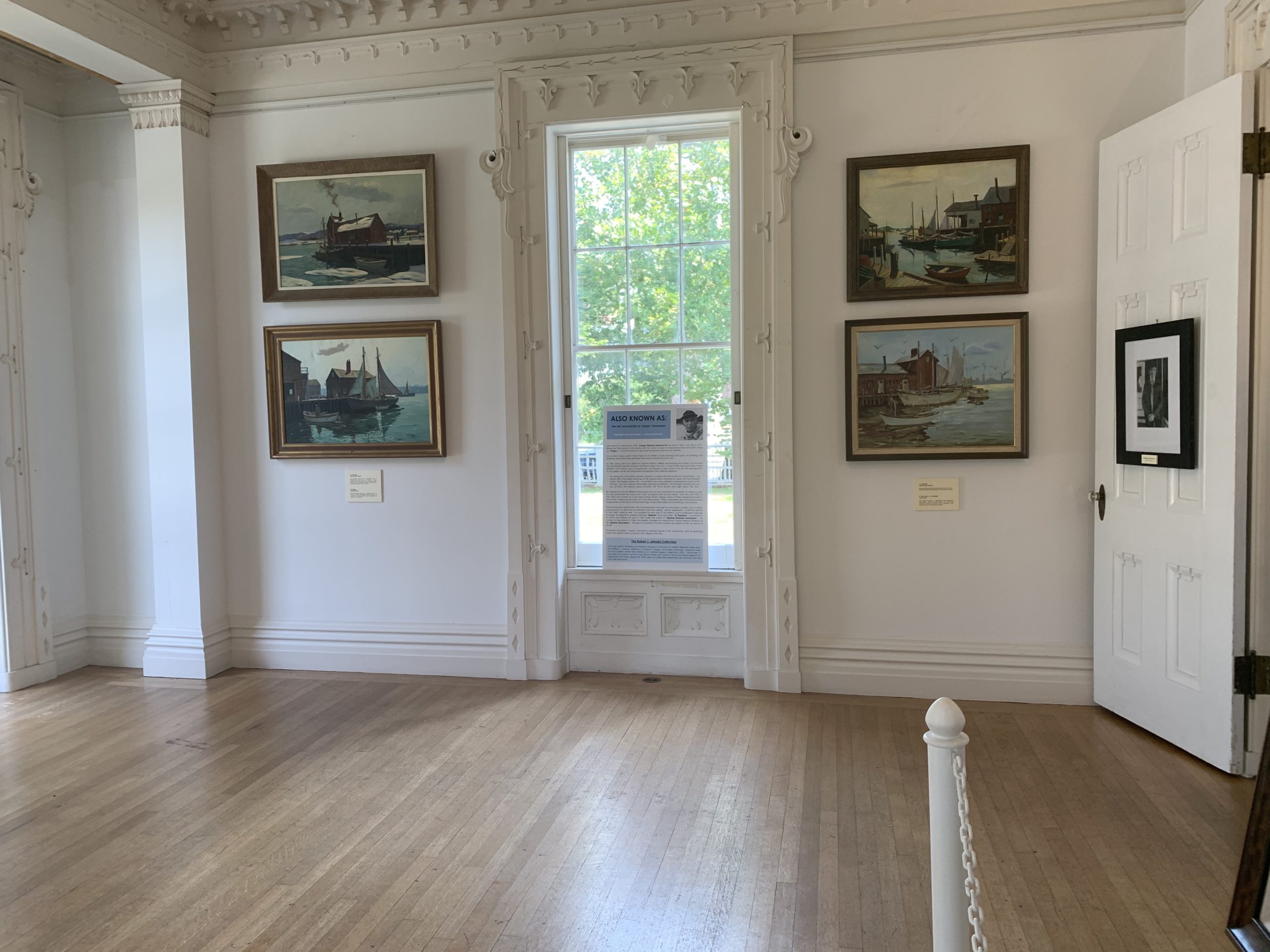 The Cappy Amundsen exhibiton installed at the Sag Harbor Whaling Museum.