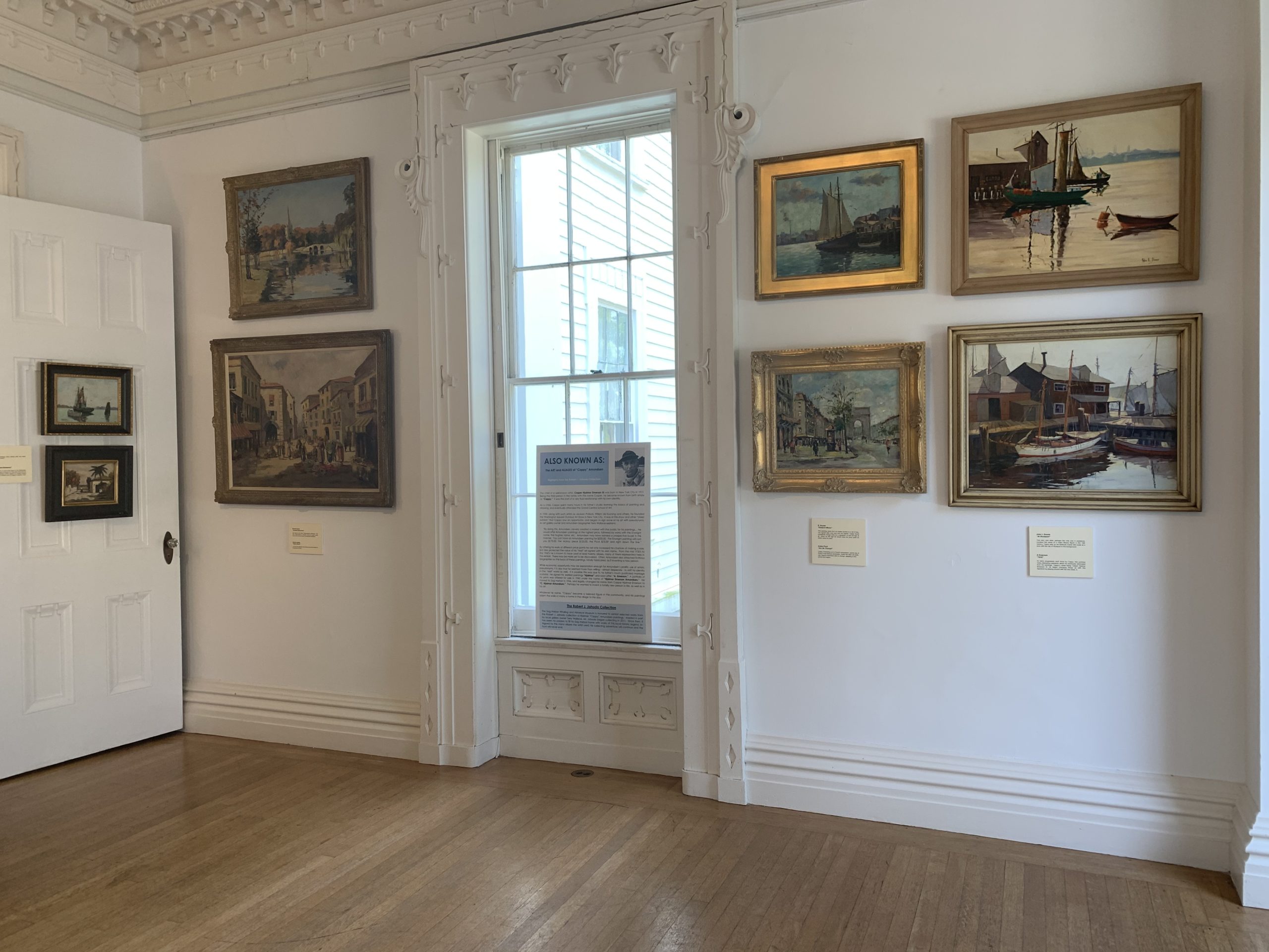 The Cappy Amundsen exhibiton installed at the Sag Harbor Whaling Museum.