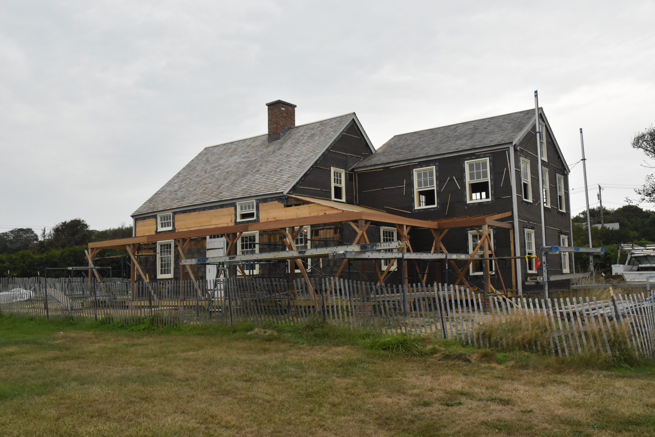 A major renovation of Montauk's Second House museum is underway. STEPHEN J. KOTZ