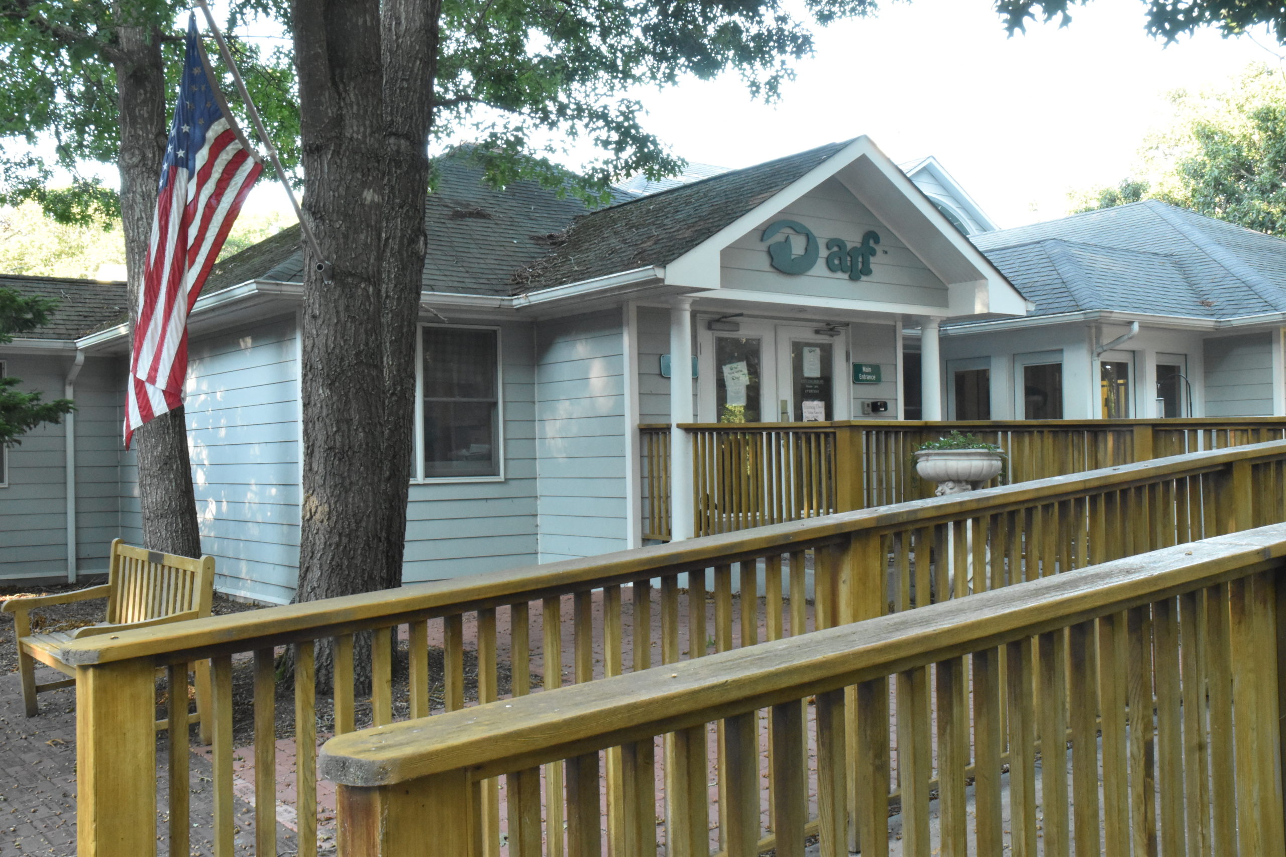 The  campus of the Animal Rescue Fund of the Hamptons wll undergo a major redevelopment process that will include a new welcome center, new living quarters for its cats and dogs, and a new indoor training facility. STEPHEN J. KOTZ