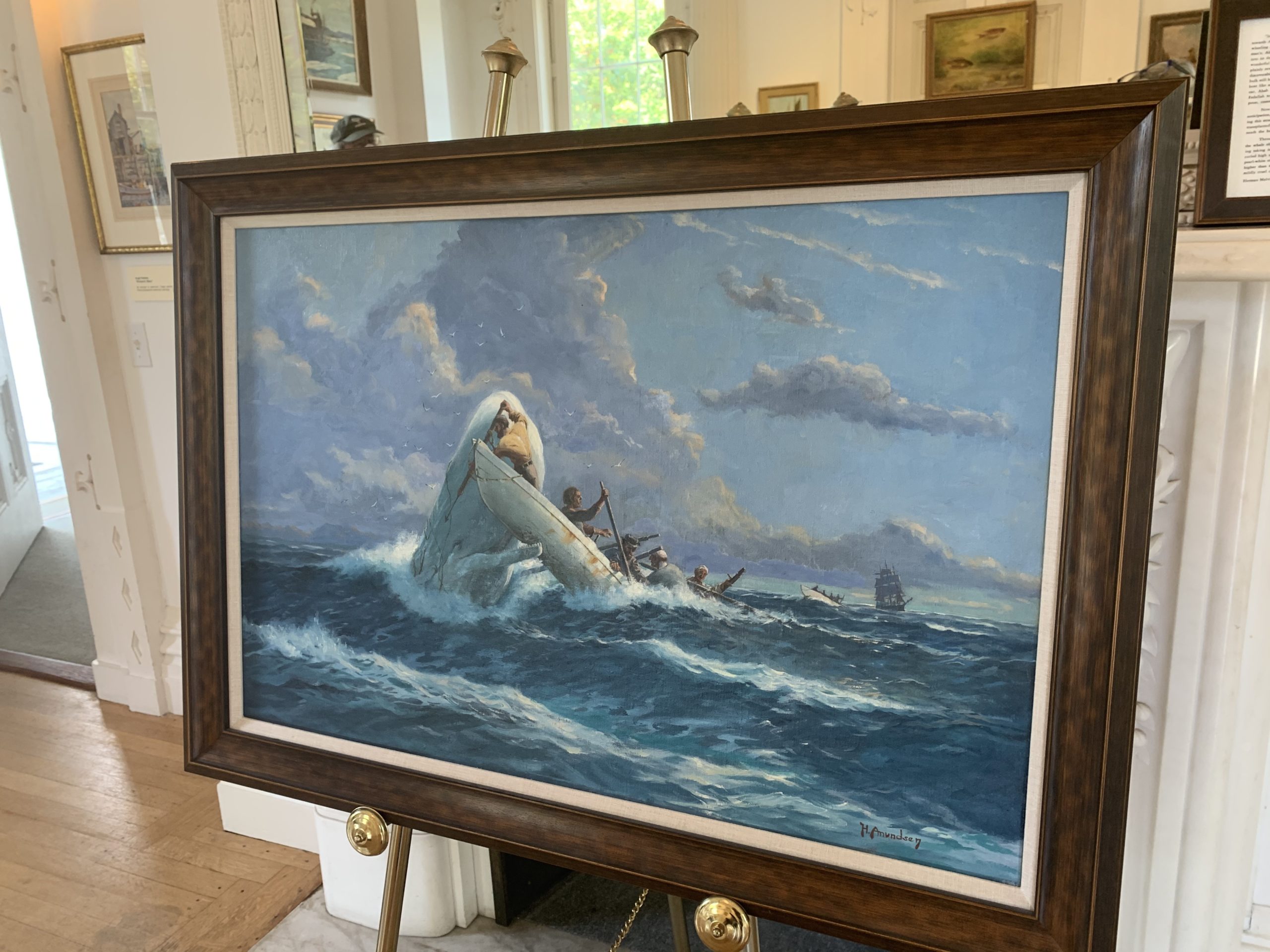 Cappy Amundsen painting gifted recently to the Sag Harbor Whaling Musuem by collector Robert Hooke.