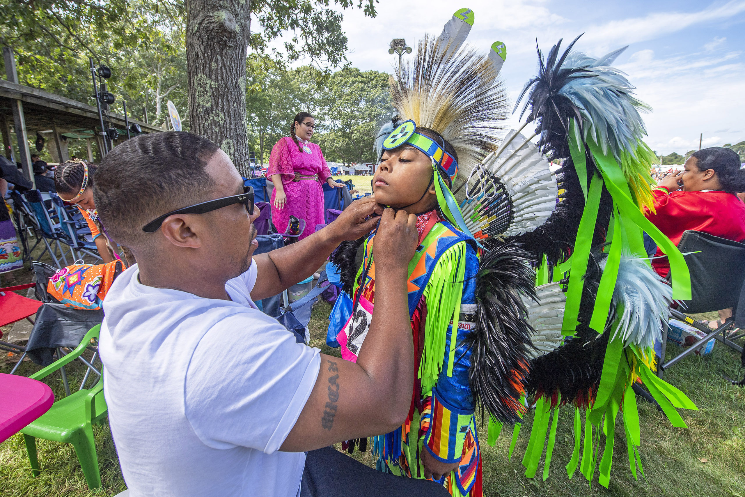 The 2019 Shinnecock Powwow. Due to COVID-19, this year's Powwow will be closed to the public.  PRESS FILE