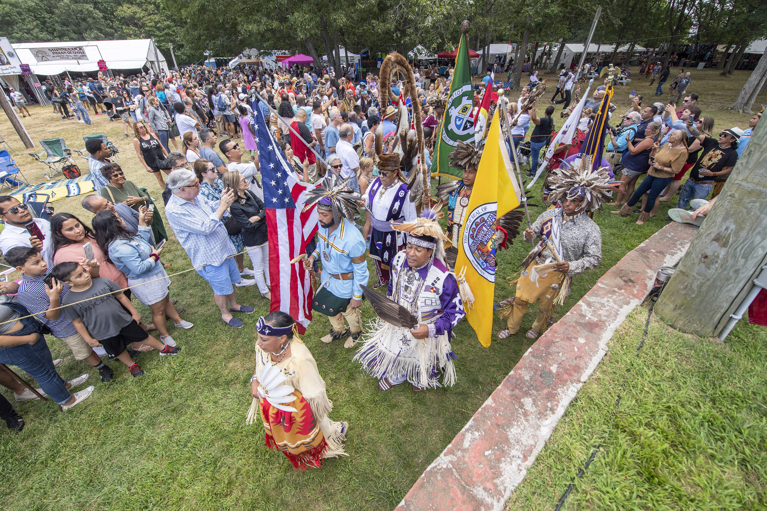 The 2019 Shinnecock Powwow. Due to COVID-19, this year's Powwow will be closed to the public.  PRESS FILE