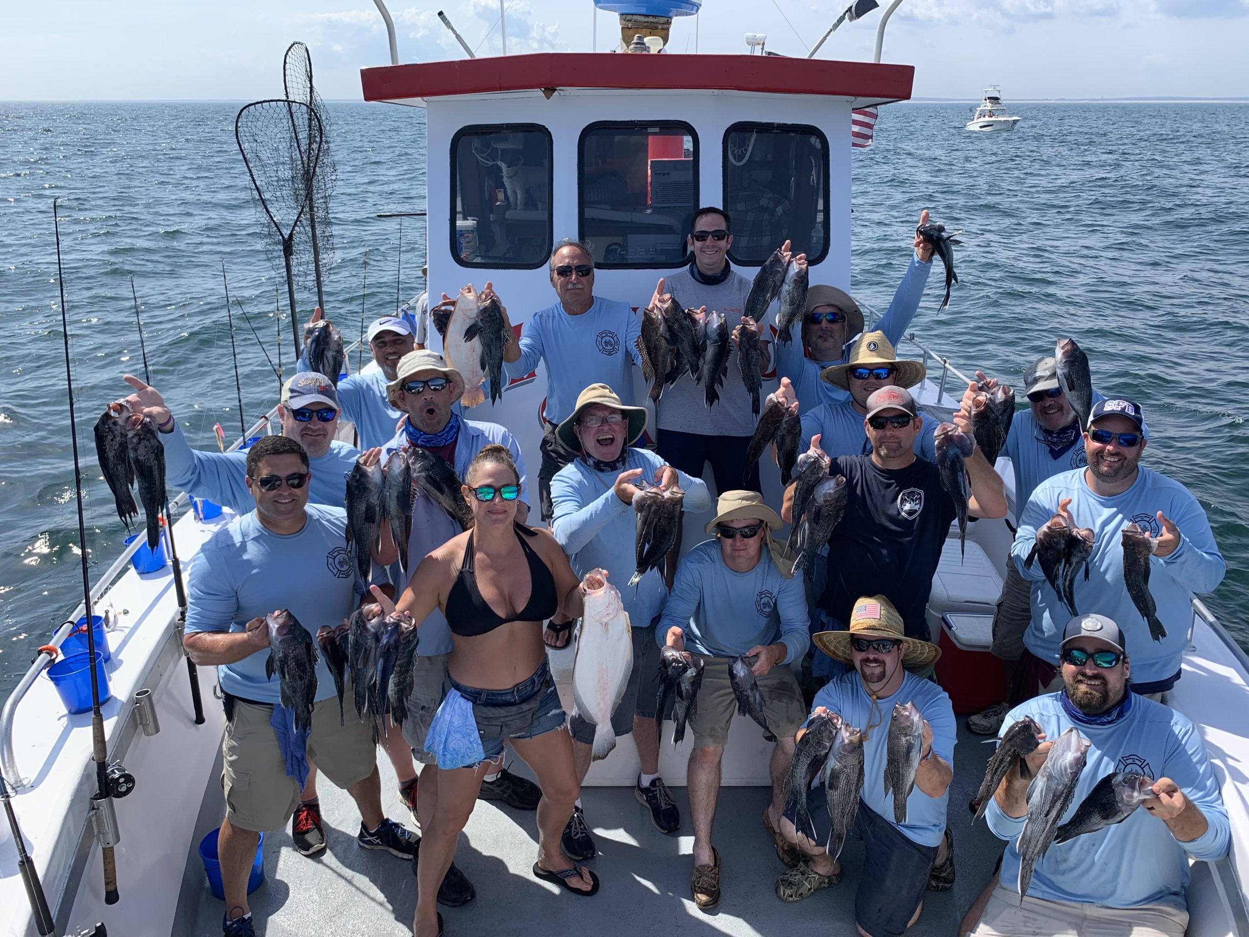 The members of the Southampton Fire Department's Agawam Engine Company held their 11th Annual Richard T. Fowler Memorial Fishing Trip aboard the Hampton Lady on July 25. 