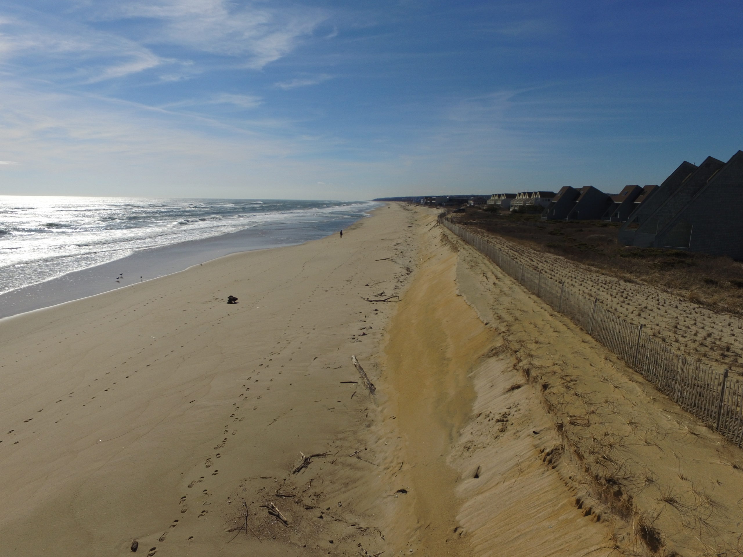 The FIMP plan includes a broad nourishment of the beaches of Montauk, which East Hampton Town is trying to bolster with additonal funding of its own. 