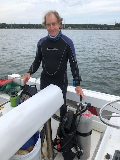 Dr. Stephen Tettelbach has been surveying scallops stocks in the Peconic Estuary this summer and has found high levels of mortality already even before the rescent blooms of 