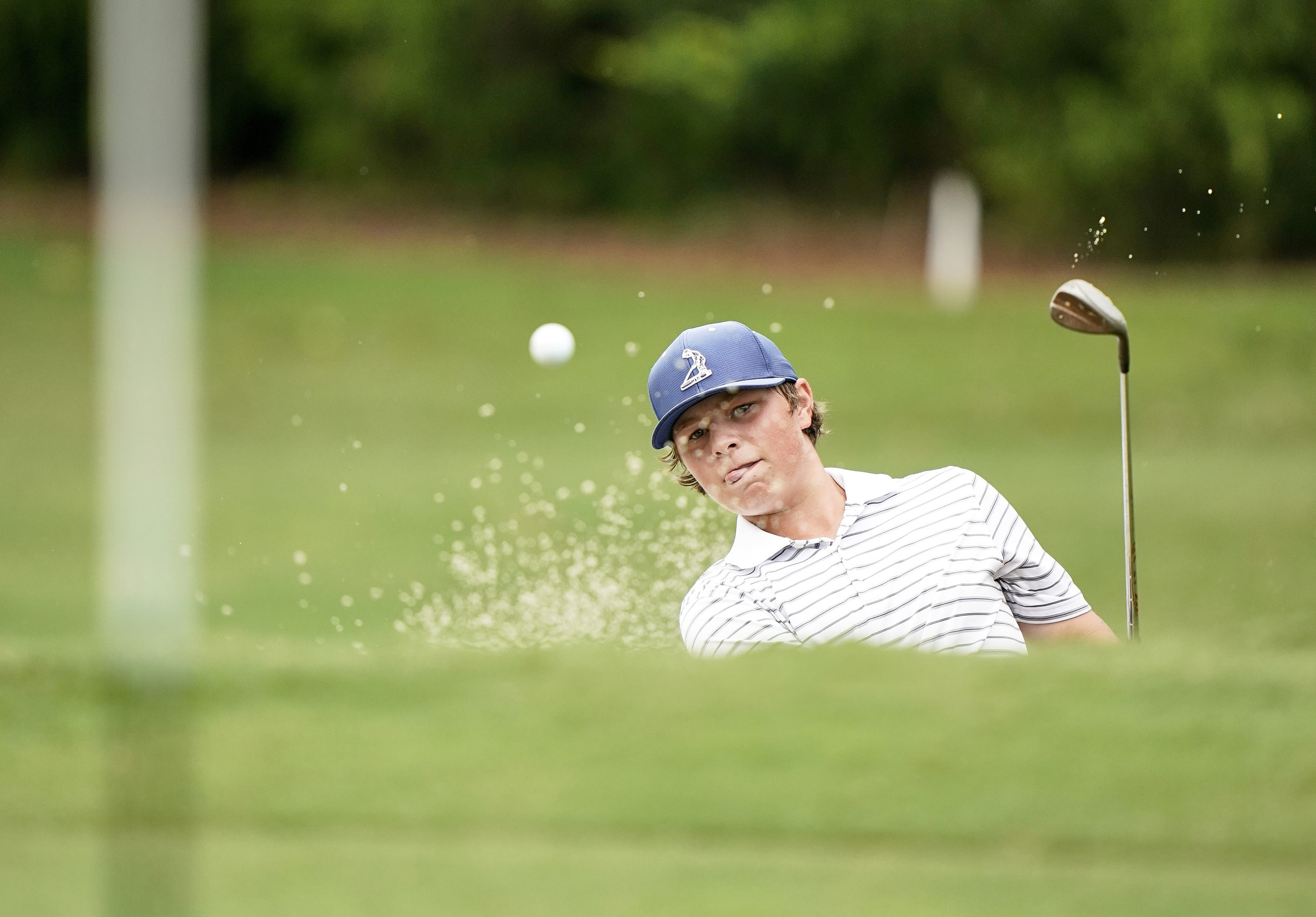 Alex Bock at the the Carolinas Golf Association's Mimosa Hills Junior Invitational in August.       RUSTY JONES