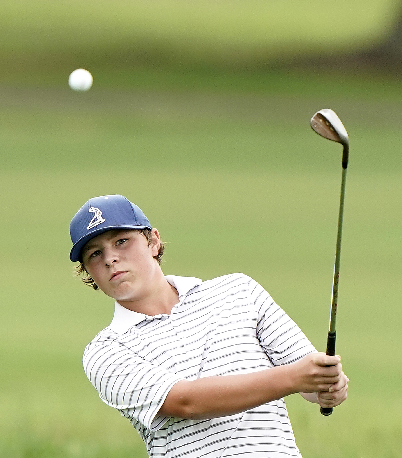 Alex Bock at the the Carolinas Golf Association's Mimosa Hills Junior Invitational in August.       RUSTY JONES