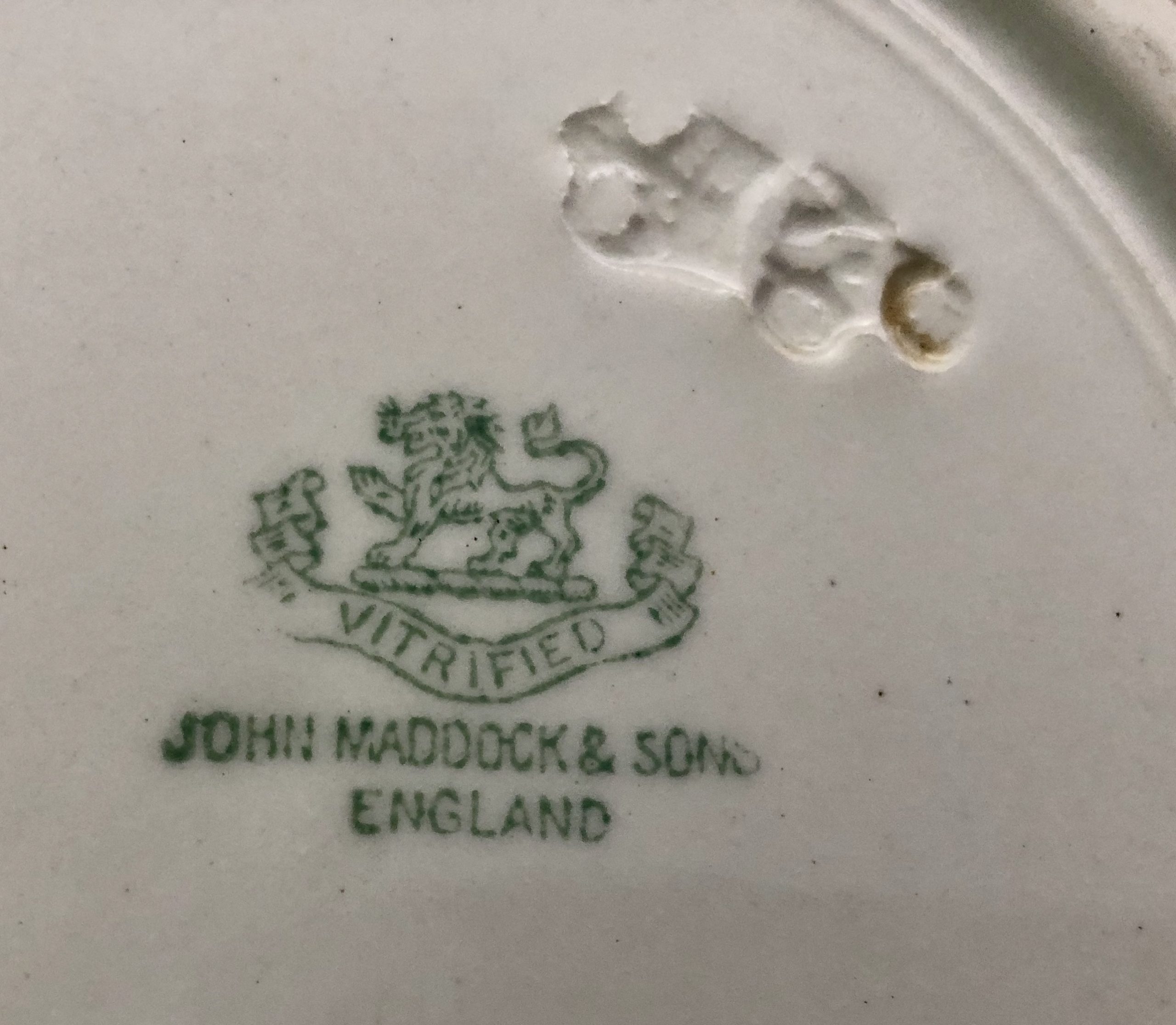 The markings on the back of a 