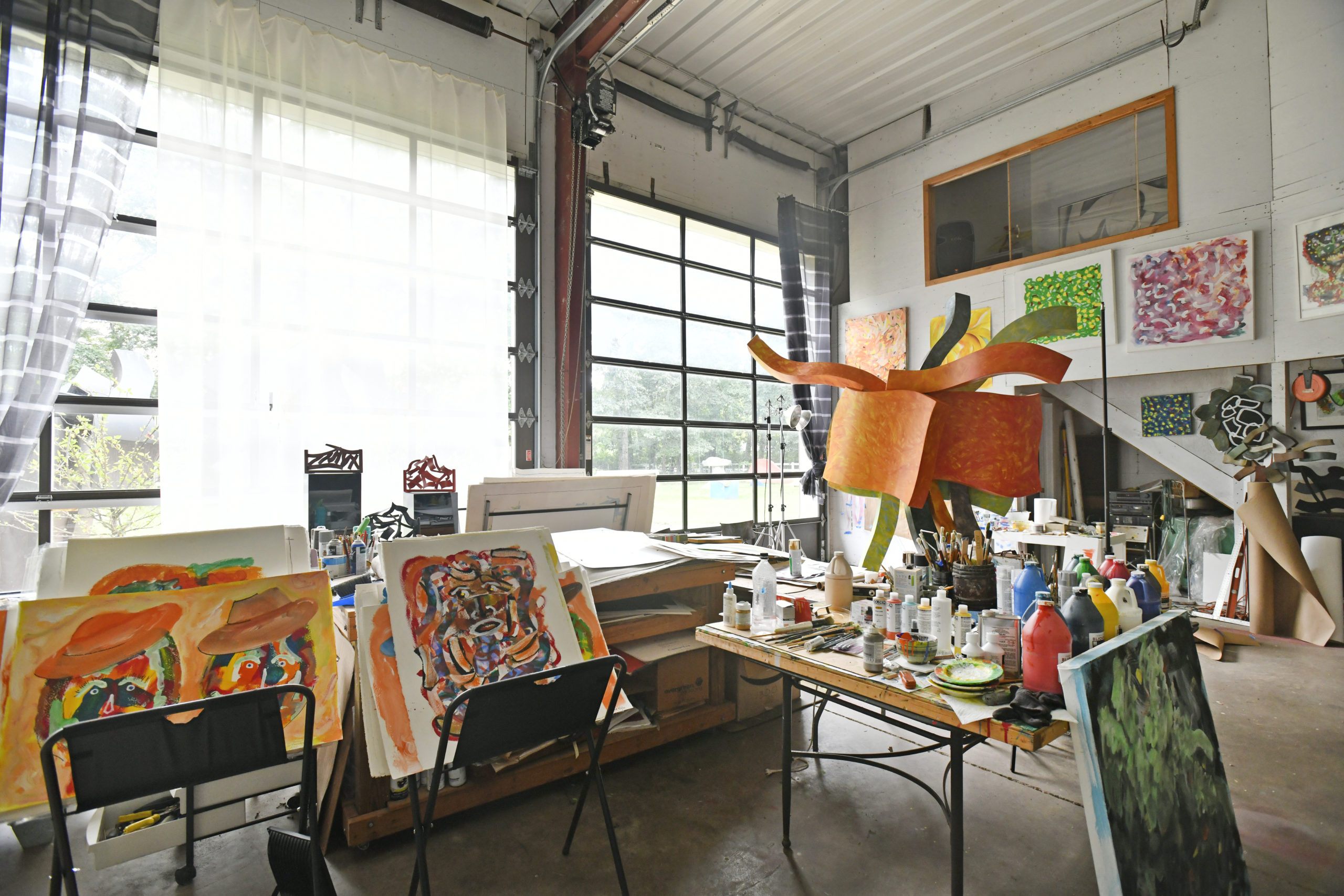 Hans Van de Bovenkamp's studio in Sagaponack.    DANA SHAW