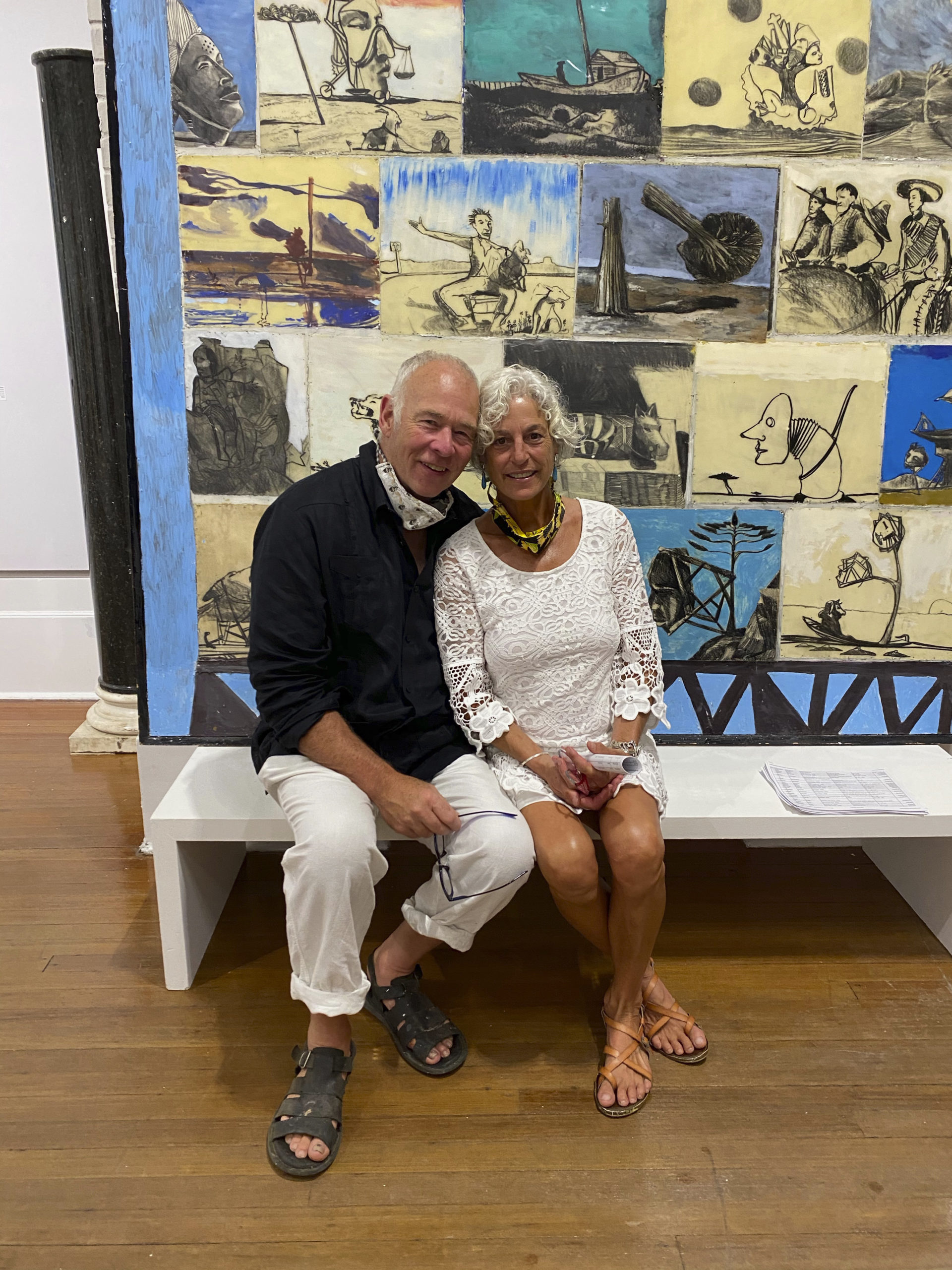 Artist Paton Miller and his wife Nancy.