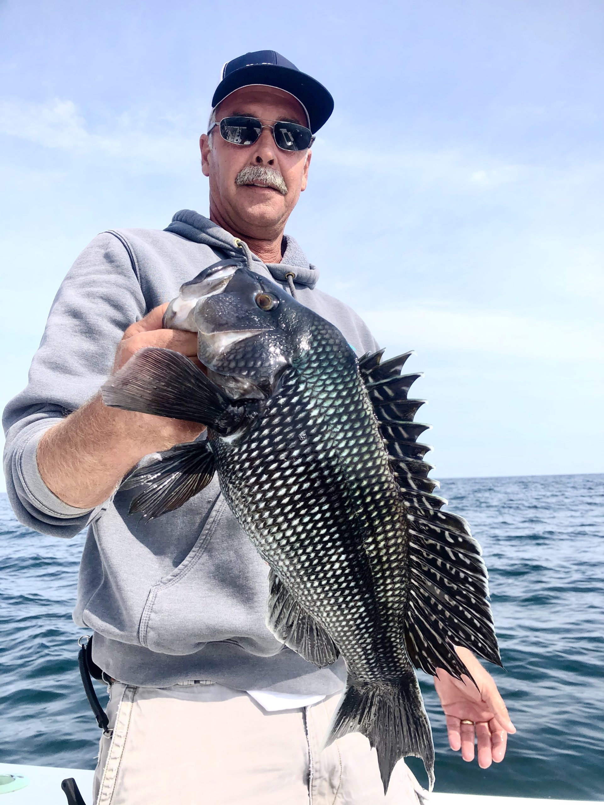 Randy Hagerman hung some monster black sea bass off Montauk last week. 