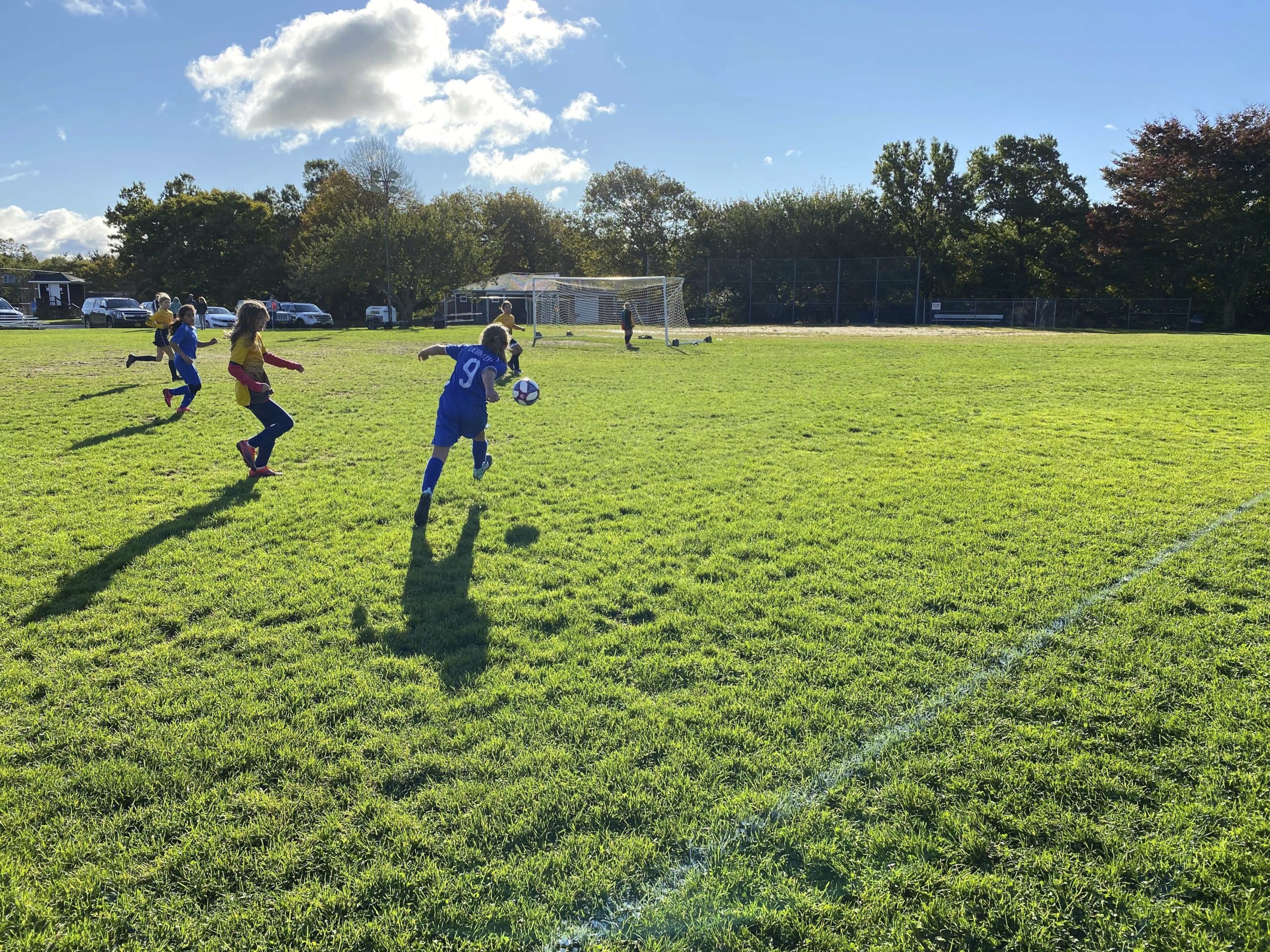Southampton Soccer Club players were happy to be back on the field this fall, with Covid safety measures in place, after the cancellation of the season in the spring.