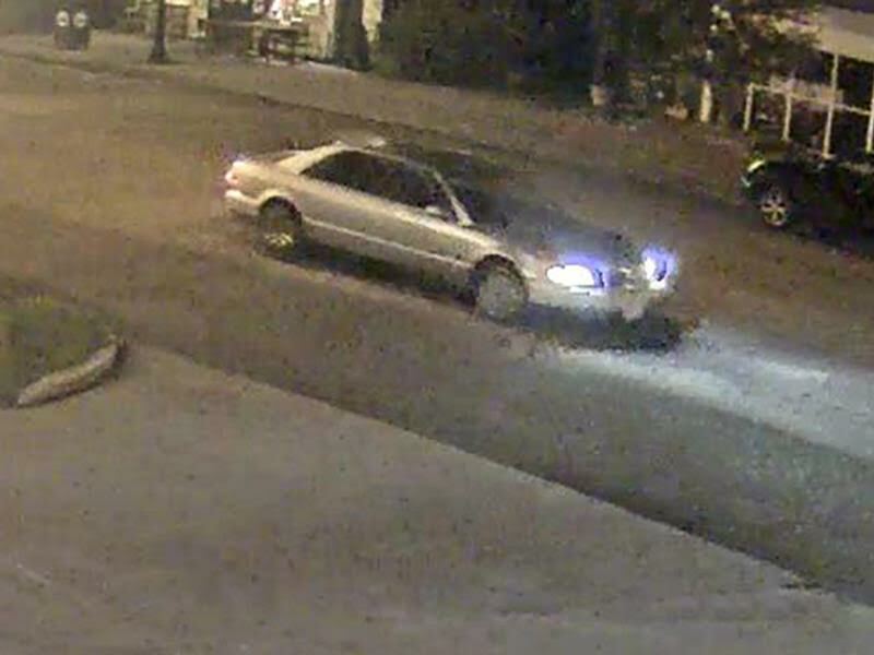 Video cameras captued an image of the perpetrator's car.  COURTESY SVPD