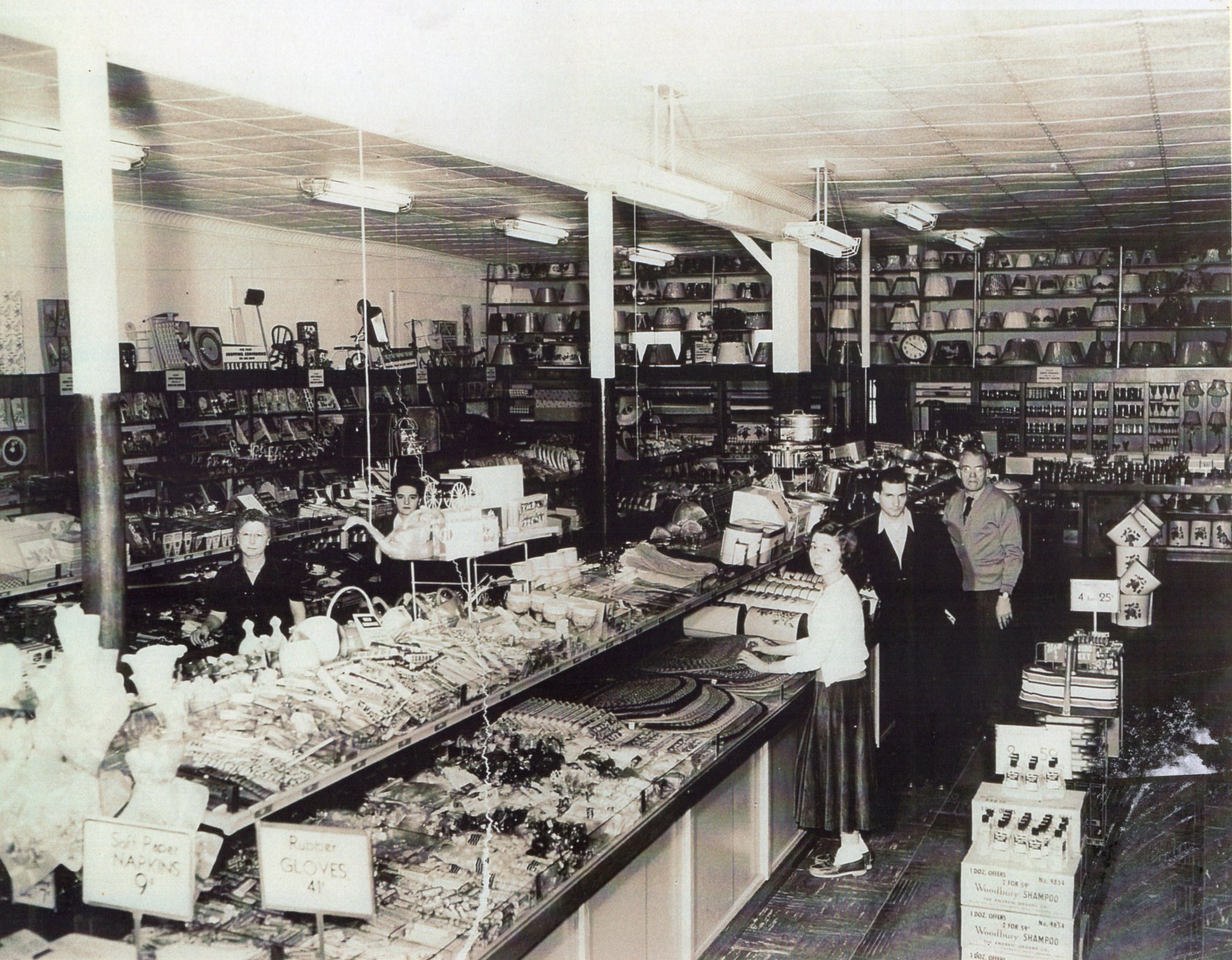 The Sag Harbor Variety Store when it was E.L. Hanson's Ben Franklin store.    COURTESY LISA FIELD