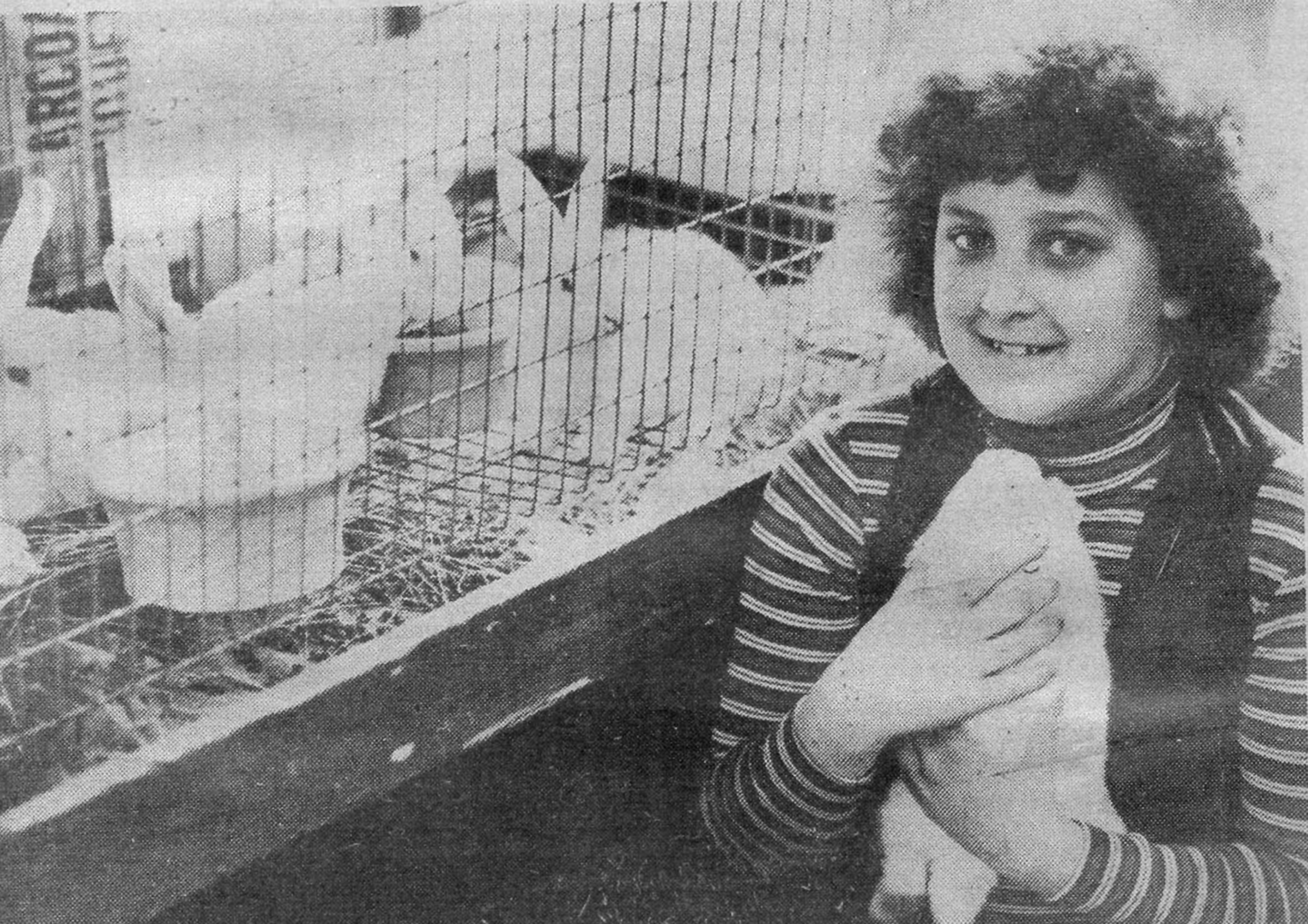 Sag Harbor Variety Store owner Lisa Field as a child when the store sold bunnies at Easter time. COURTESY LISA FIELD