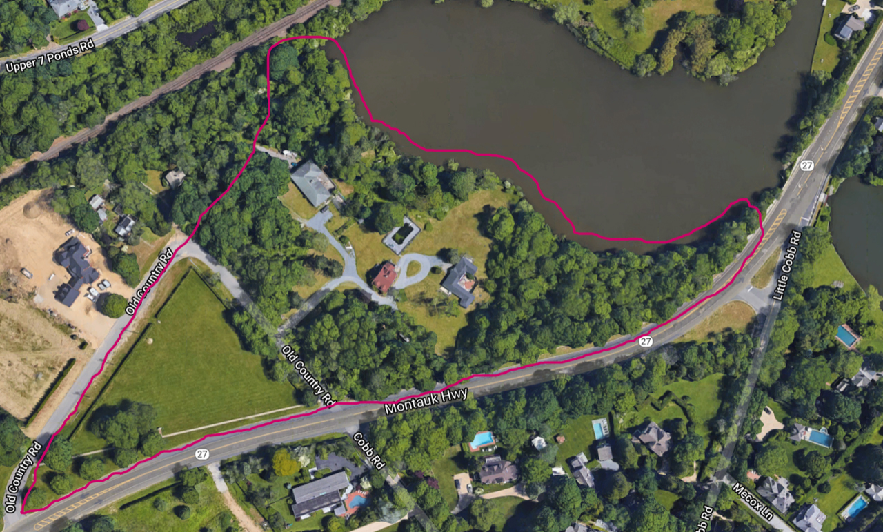 Water Mill community members hope the town will acquire this property for use as a park. COURTESY WATER MILL CAC