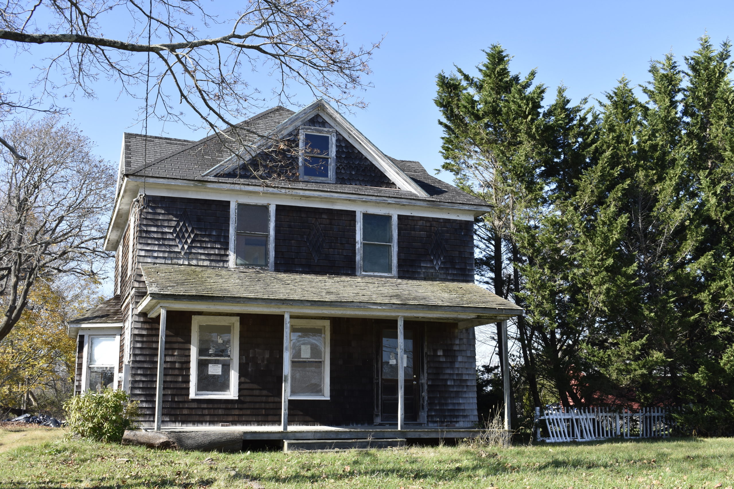 Southampton Town has identified a neglected house on North Bay Avenue in Eastport as a 